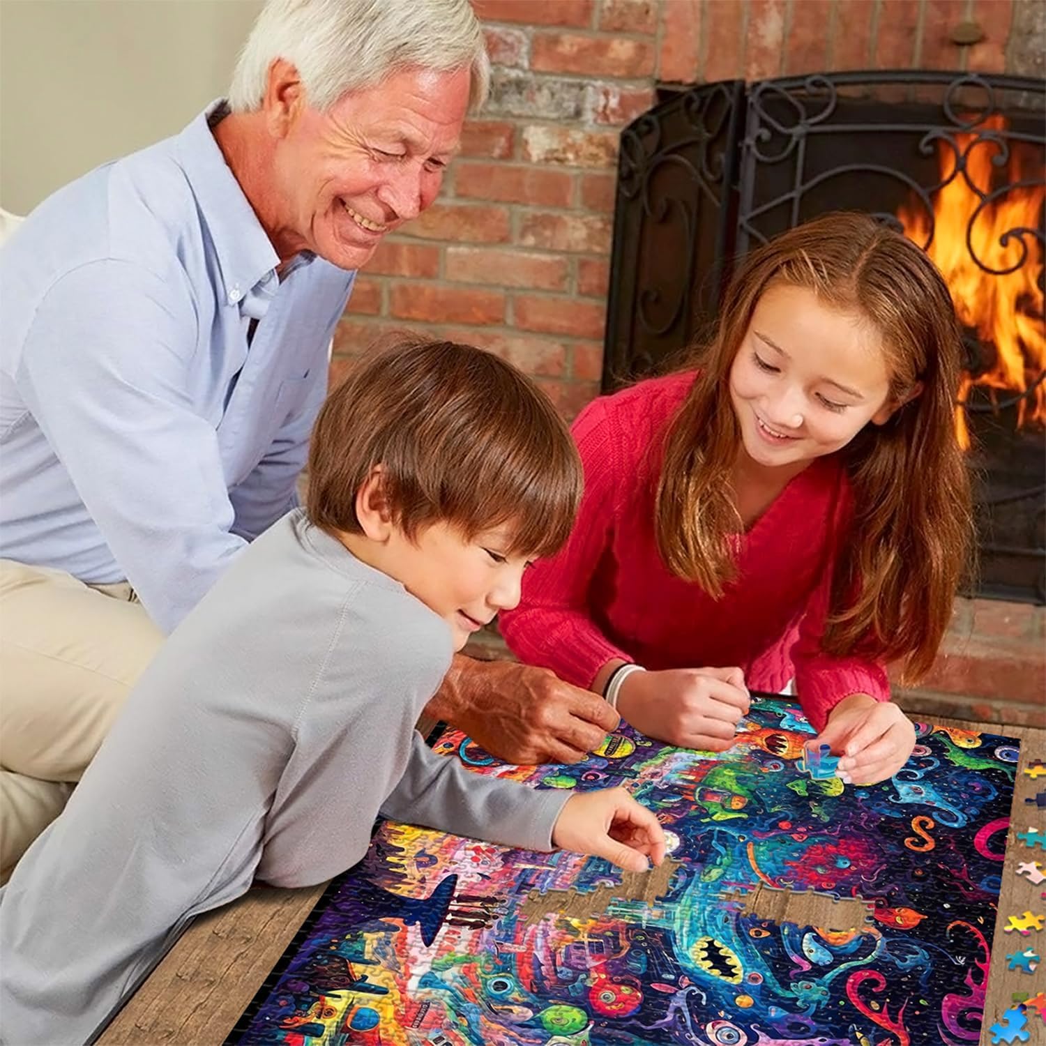 Jigsaw puzzles for adults 1000 Puzzles 1000 Pieces for Adults Piece Puzzle Challenging Game for The Whole for Women Gifts for Men jigsaw puzzle Theme:Fantastic alien world - Image 3
