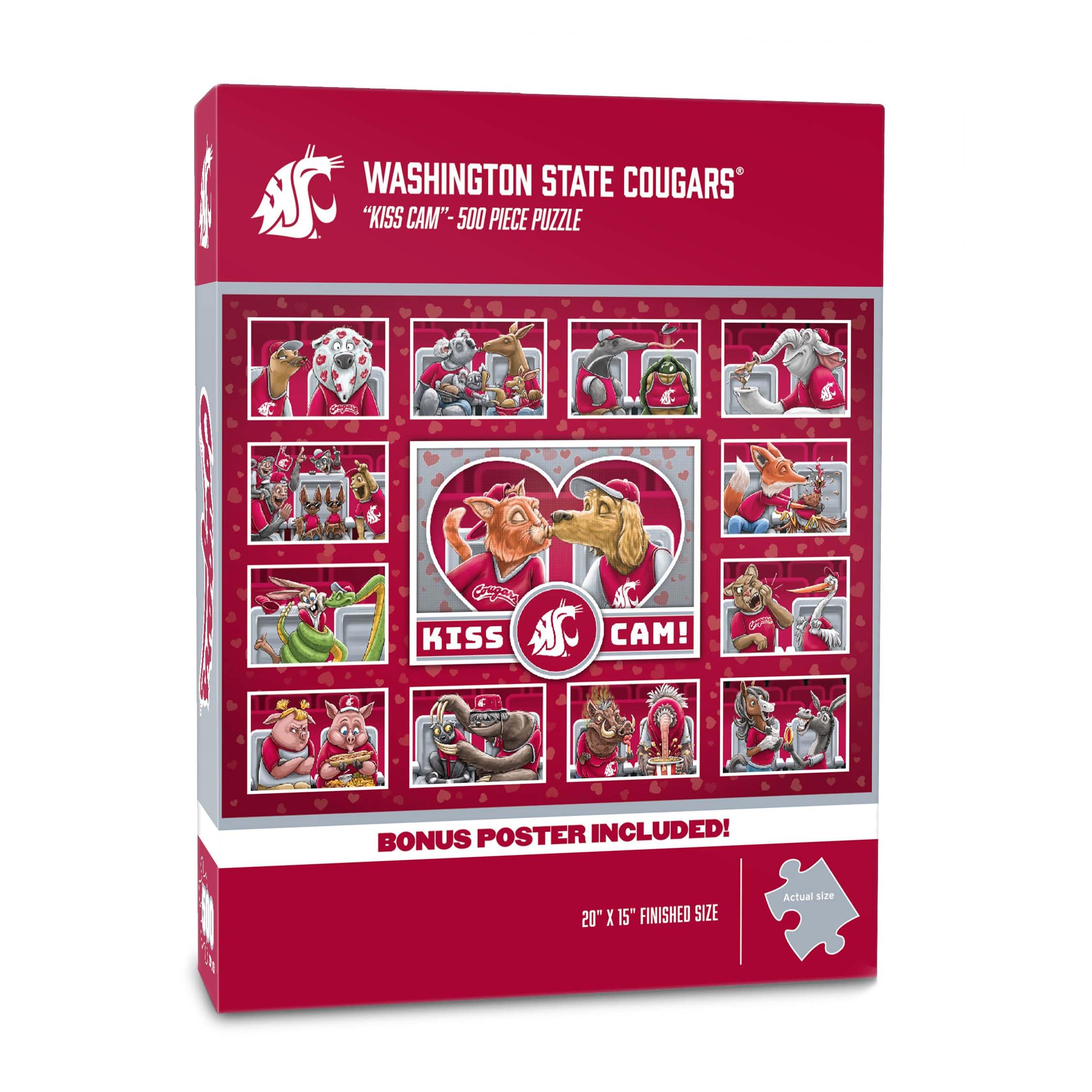 YouTheFan NCAA Washington State Cougars “Kiss Cam” 500 Puzzle