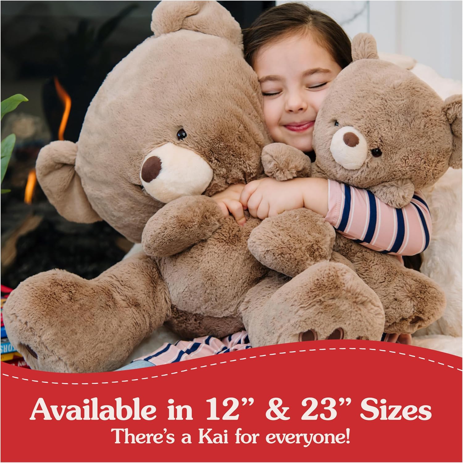 GUND Kai Teddy Bear Plush Toy, Premium Stuffed Animal for Ages 1 and Up, Taupe, 12”