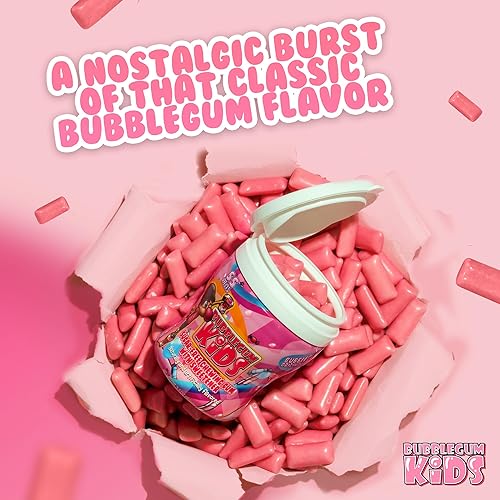 Miniatura 9 de Bubblegum Kids Goma de mascar sin azúcar, sabor clásico de goma de mascar sin azúcar, goma de mascar para niños y adultos que anhelan nostalgia