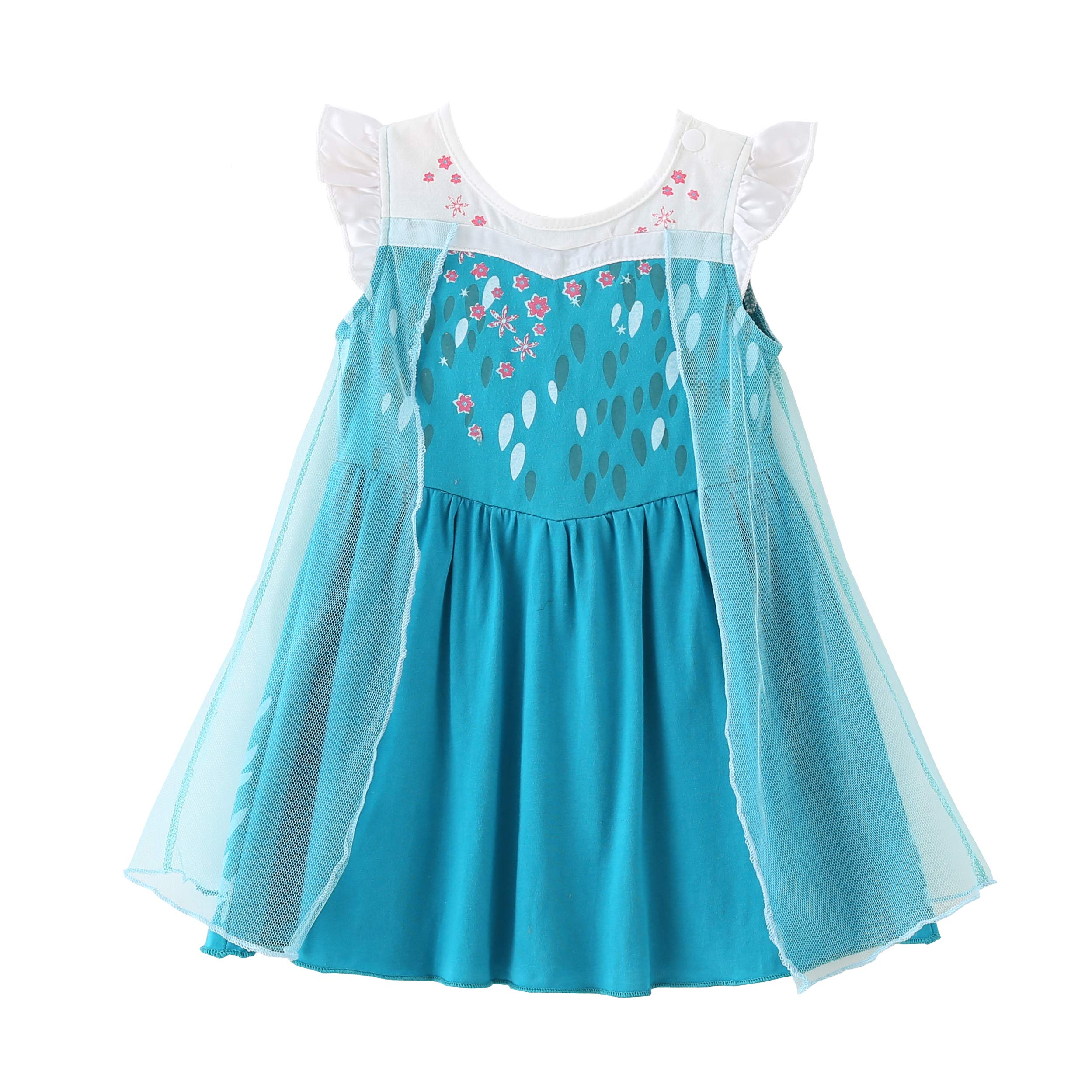 Lito Angels Vestido de Princesa Falda Disfraces de Tul Verano Ropa Traje de Halloween para Niñas