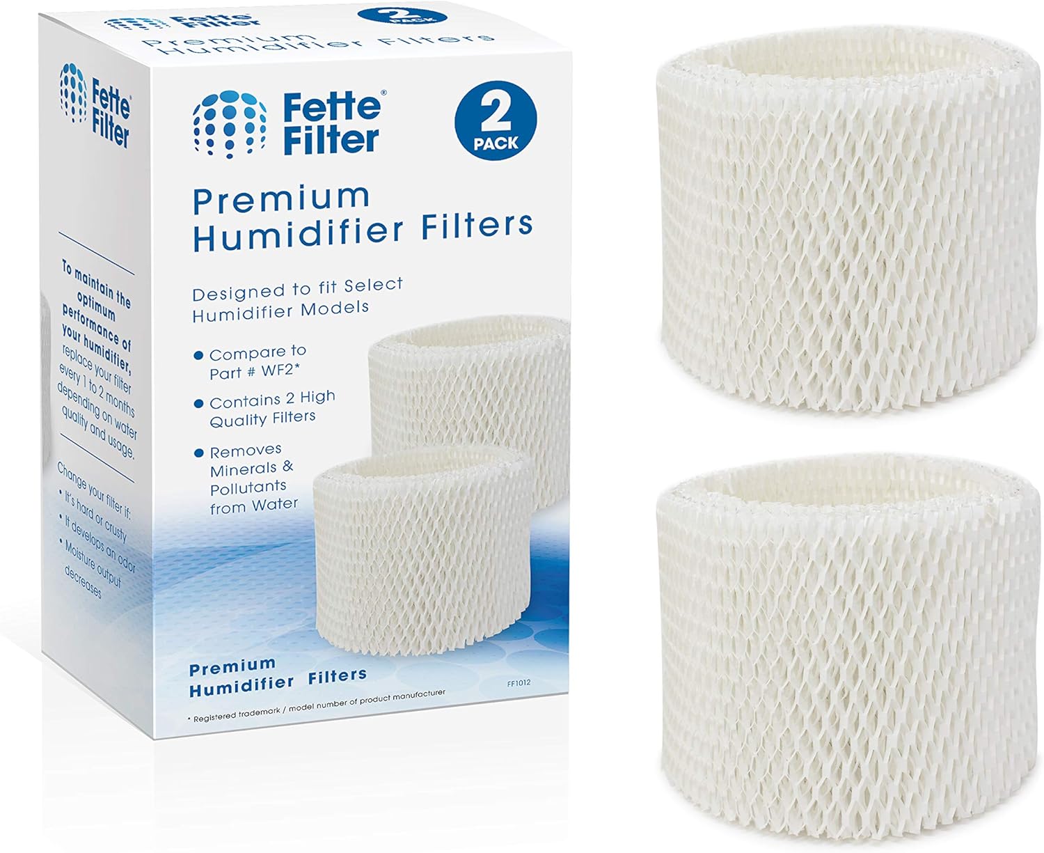 Humidifier Filter Replacement Compatible Protec, Kaz & Vicks Humidifier Replacement Filter Model WF2 | Protec Humidifier Filter, Vicks Starry Night Humidifier Filter Includes 4 Filters