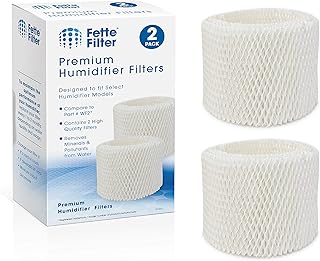 Fette Filter – Humidifier Wicking Filters Compatible with WF2. Compare to Part # WF2 (Pack of 2)