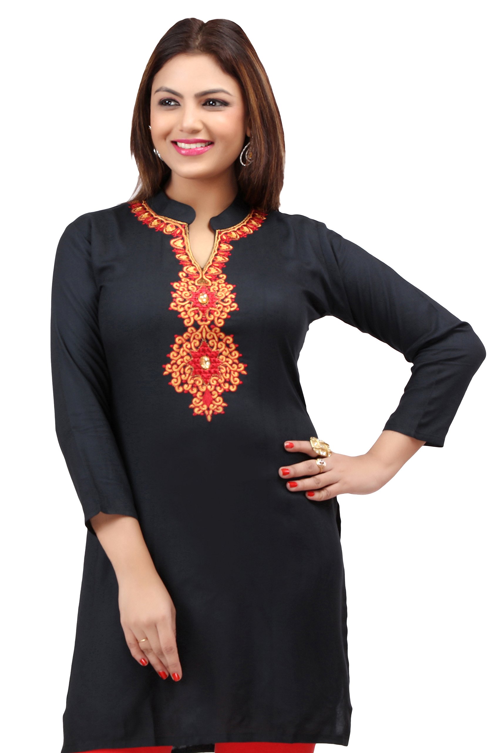 UnifiedclothesWomen Fashion Pakistani Indian Kurti Tunic Kurta Top Shirt Dress EY02D