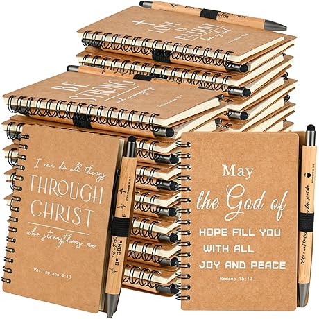 INSADA Christian Gifts Prayer Journal Christian Journal Spiral Notebook Bible Notebook for...