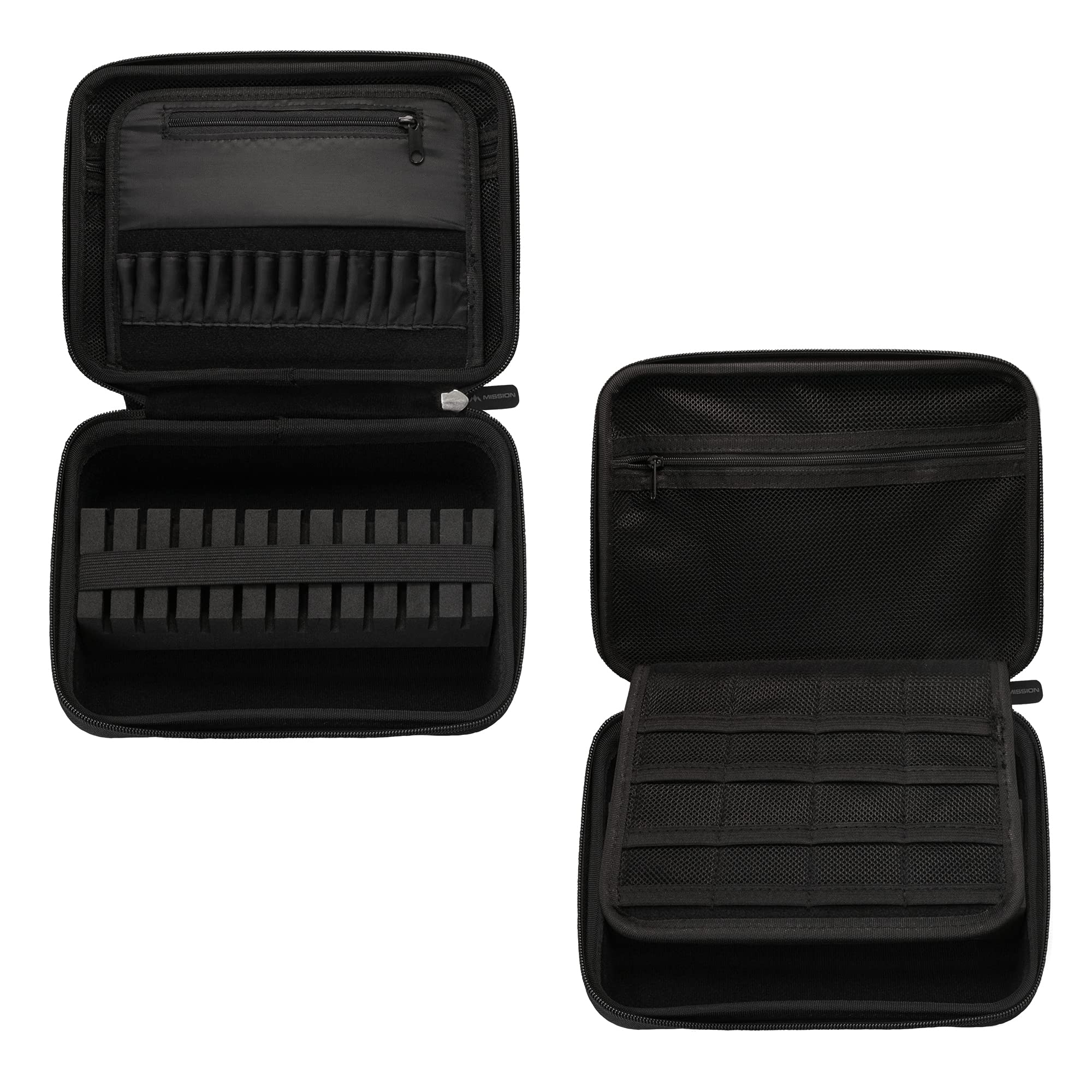 Mission Darts W242 ABS-4 | walizka na rzutki z metalicznym ABS, czarna
