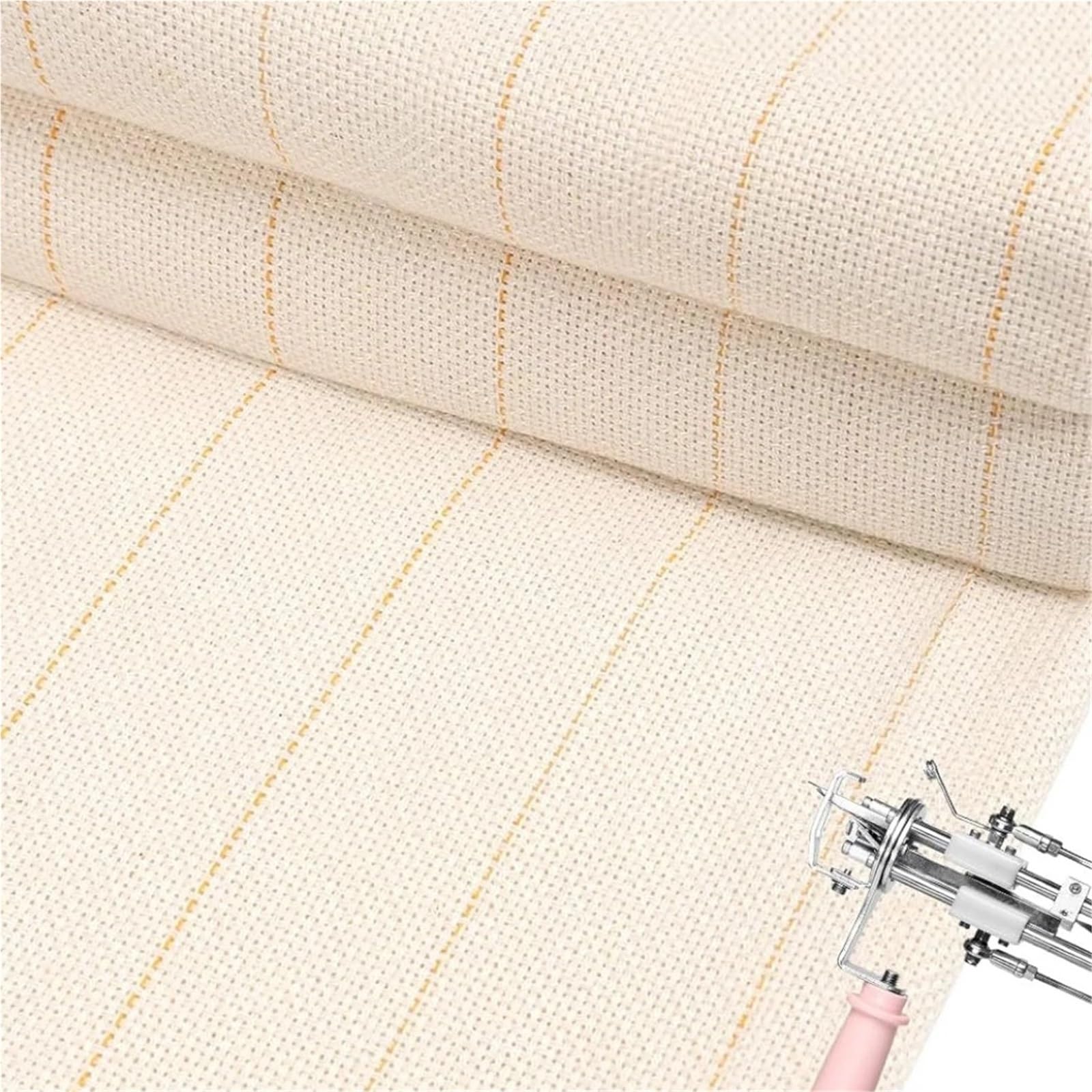 Punch Needle Stoff Punch Needle Cloth Large Overlocking Tufting With Marked Line Primary Fabric For DIY Rug-Punch(1Mx3.0M)