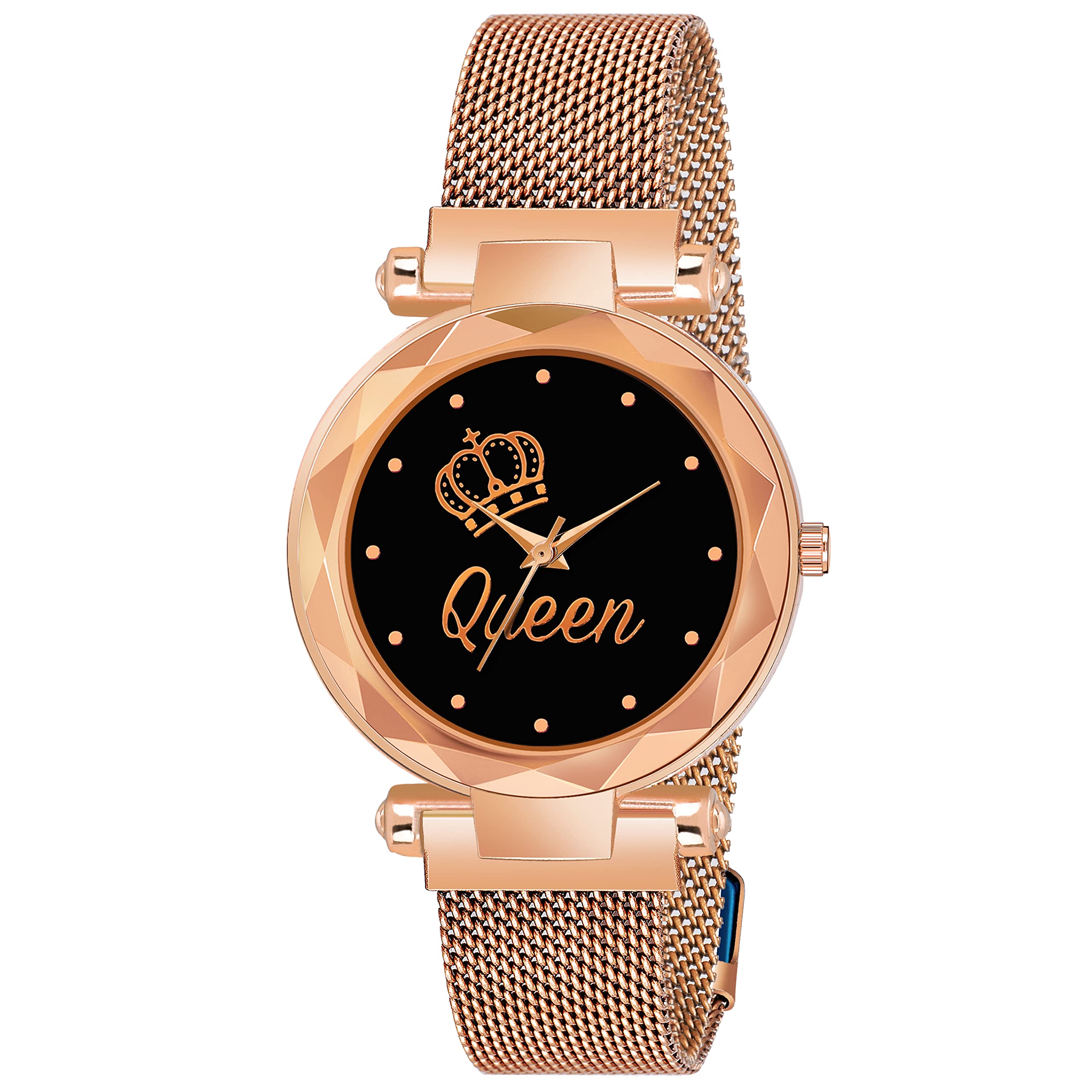 MIVAAN Analogue Queen Taj Dial Luxury Magnetic Strap Girls and Womans Wrist Watches (Gold) (B0B7N5928Y) Amazon Price History, Amazon Price Tracker