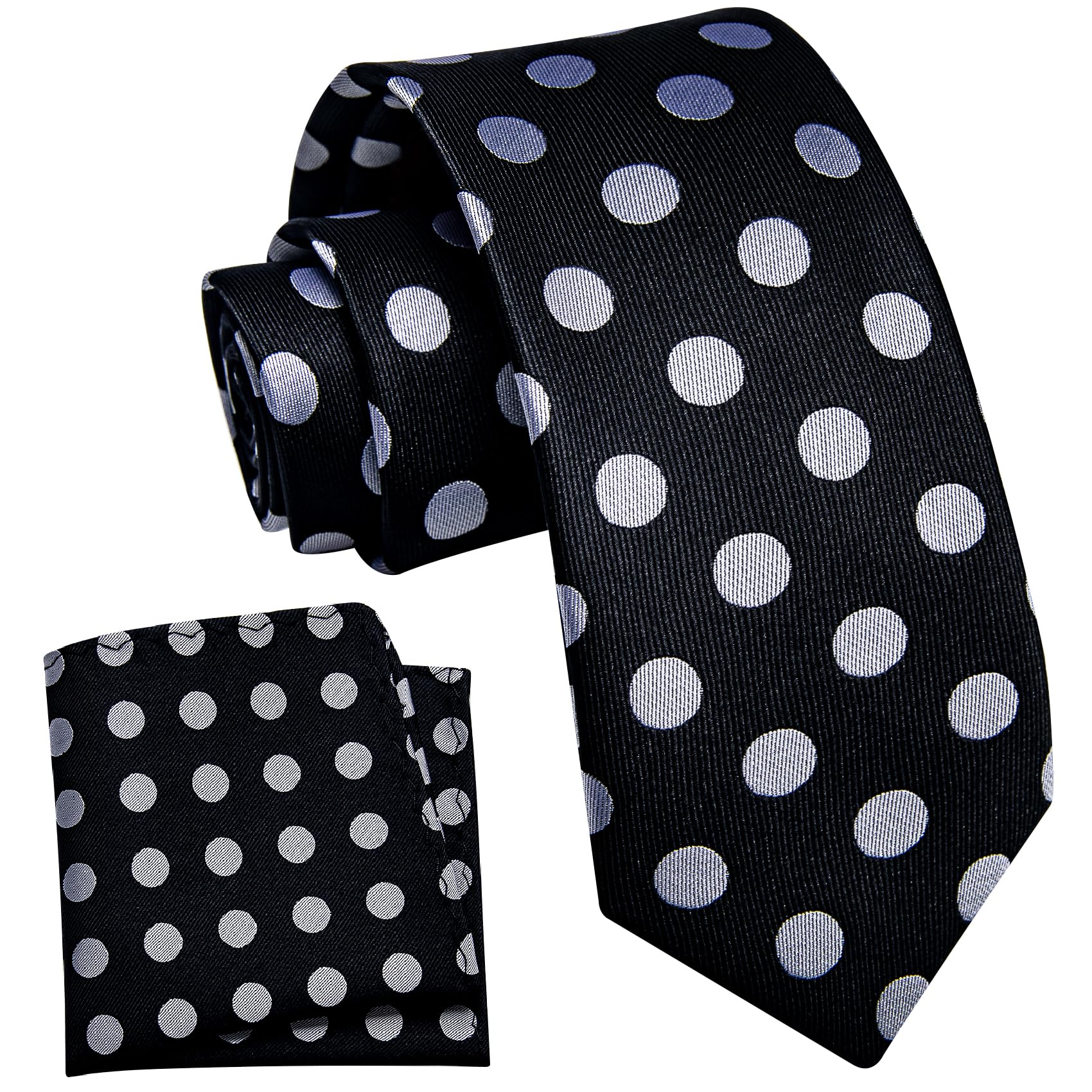 YourTies Boys Tie Silk Self Kids Necktie Pocket Square Set with Gift Box