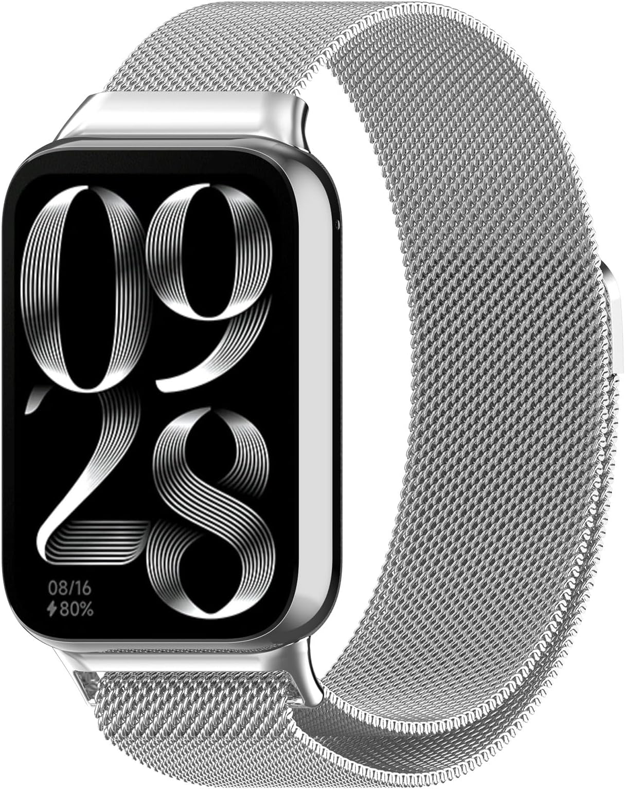 Milanese Loop Strap for Xiaomi Redmi Watch 5/ Watch 4, MI Band 9 Pro/8 Pro| Stainless Steel Magnetic Adjustable Mesh Metal Watch Bands for Men and Women