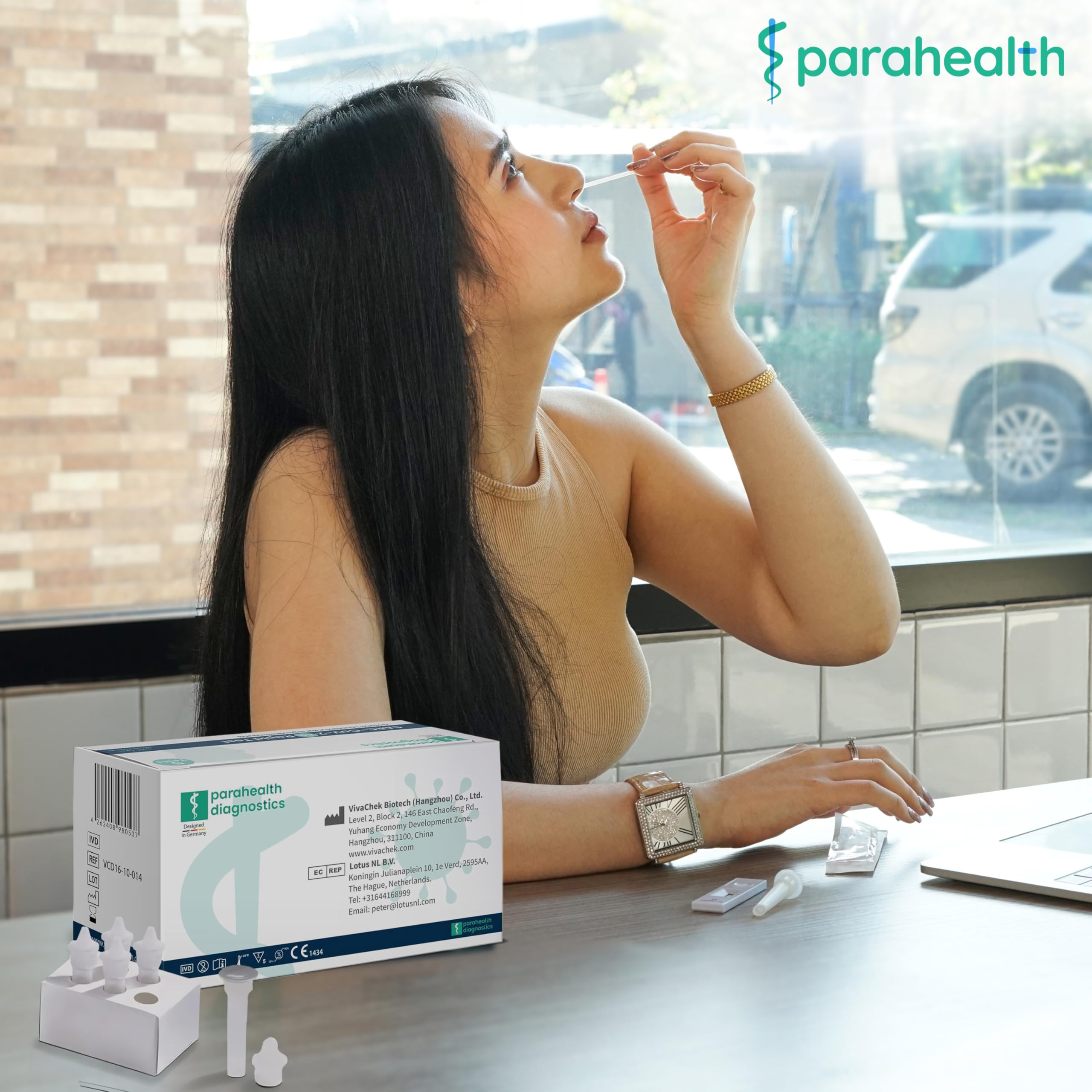 diagnostics - 40 tamponi rapidi per COVID-19, Test Antigenico Nasale, Validato per Nuove Varianti 2024, Sensibilità Alta