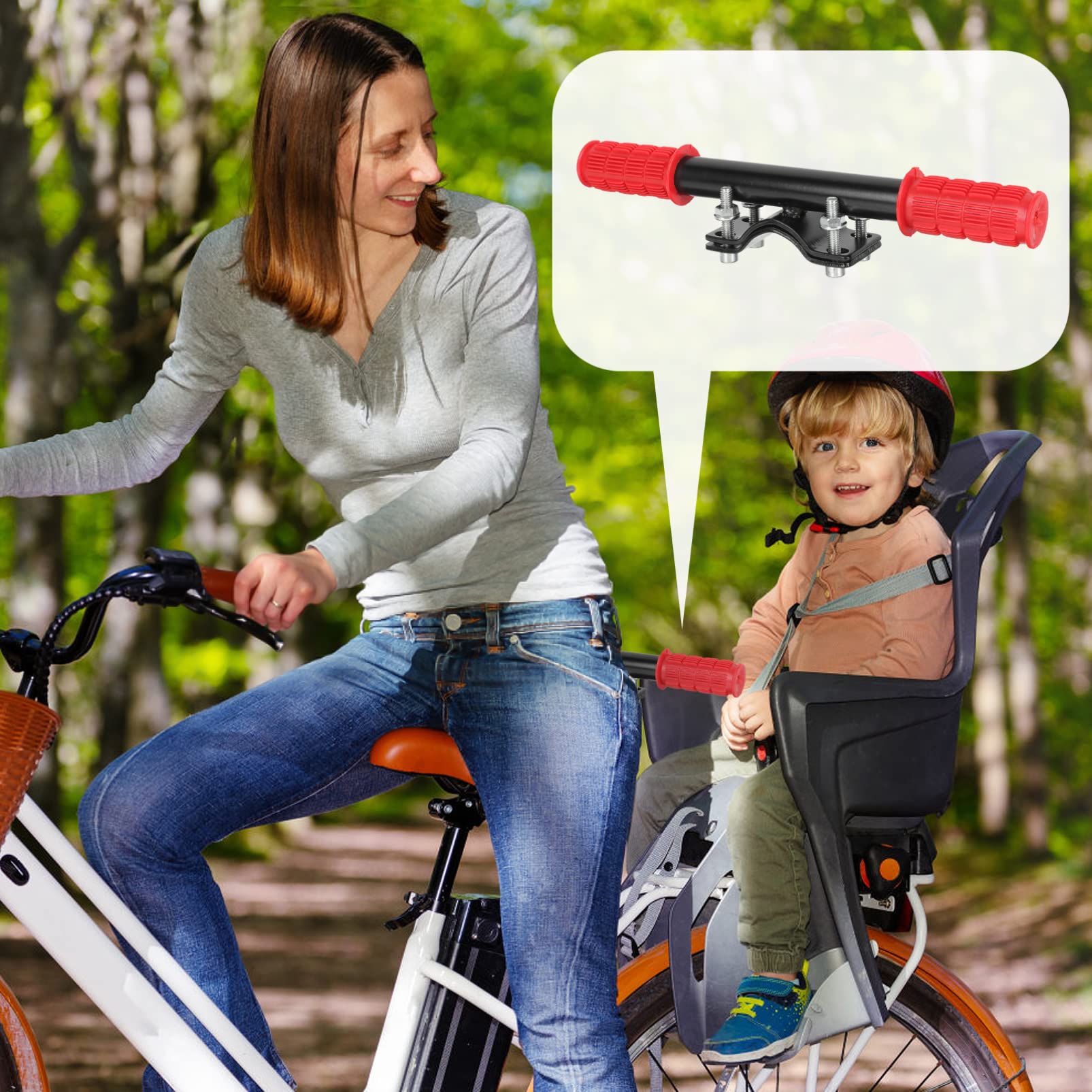 BESPORTBLE Road Bike Handlebar Seat Armrest Universal Boys and Girls Bike Handlebar Non-Slip