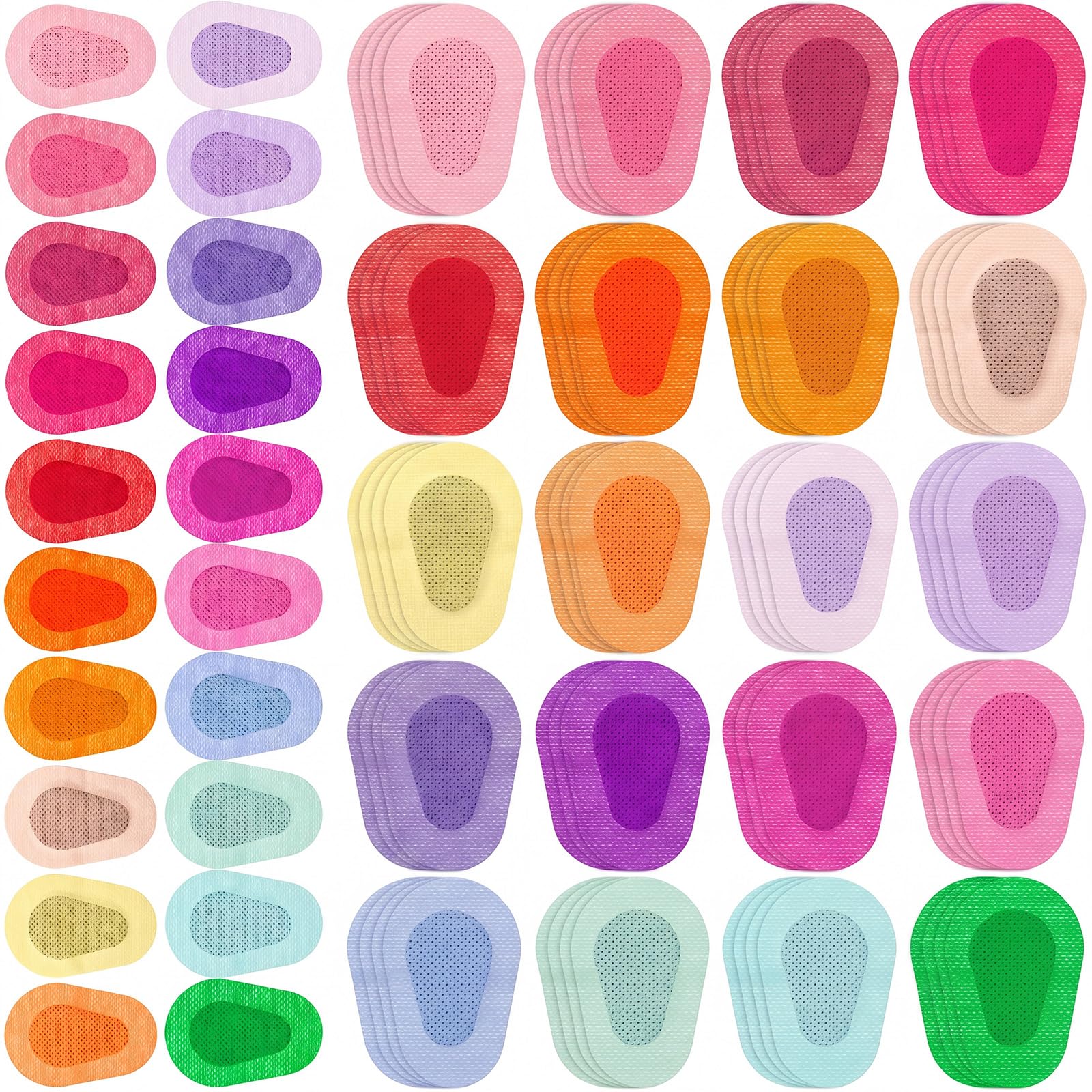 Copkim 300 Pcs Adhesive Eye Patches Bulk for Kids Girls Toddler,Solid Color