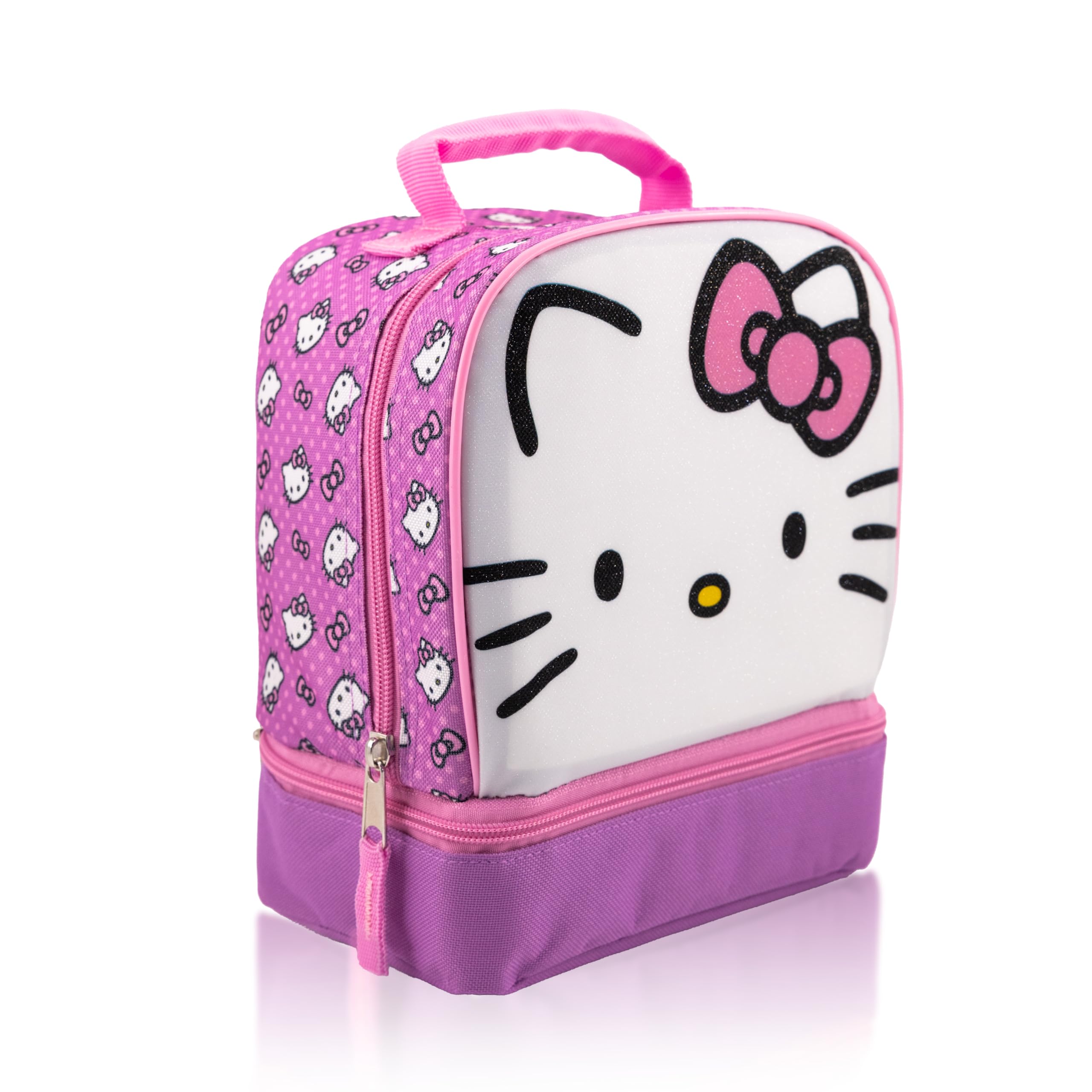 Fast Forward Sanrio Hello Kitty Lunchbox für Kinder | Isolierte Lunchtasche Lunchbox für Mädchen, Jungen, Uni | Hello Kitty und Friends Pink Wiederverwendbare Lunchbox