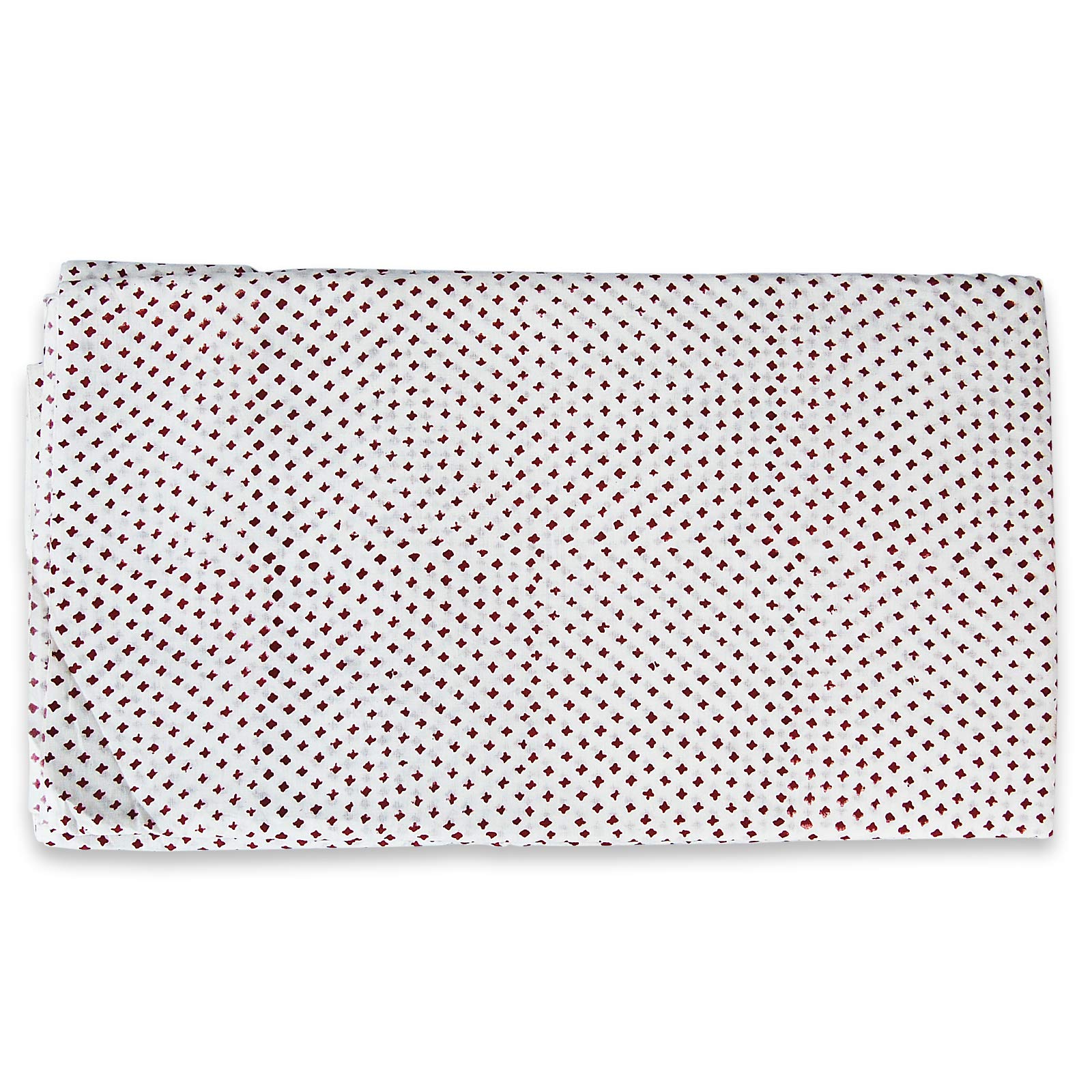 Tkanina bawełniana z nadrukiem blokowym Indyjska tkanina ręcznie drukowana, miękka tkanina bawełniana od The Yard Fabric, Jaipuri Kurti drukowana tkanina na letnią sukienkę (10 jardów)