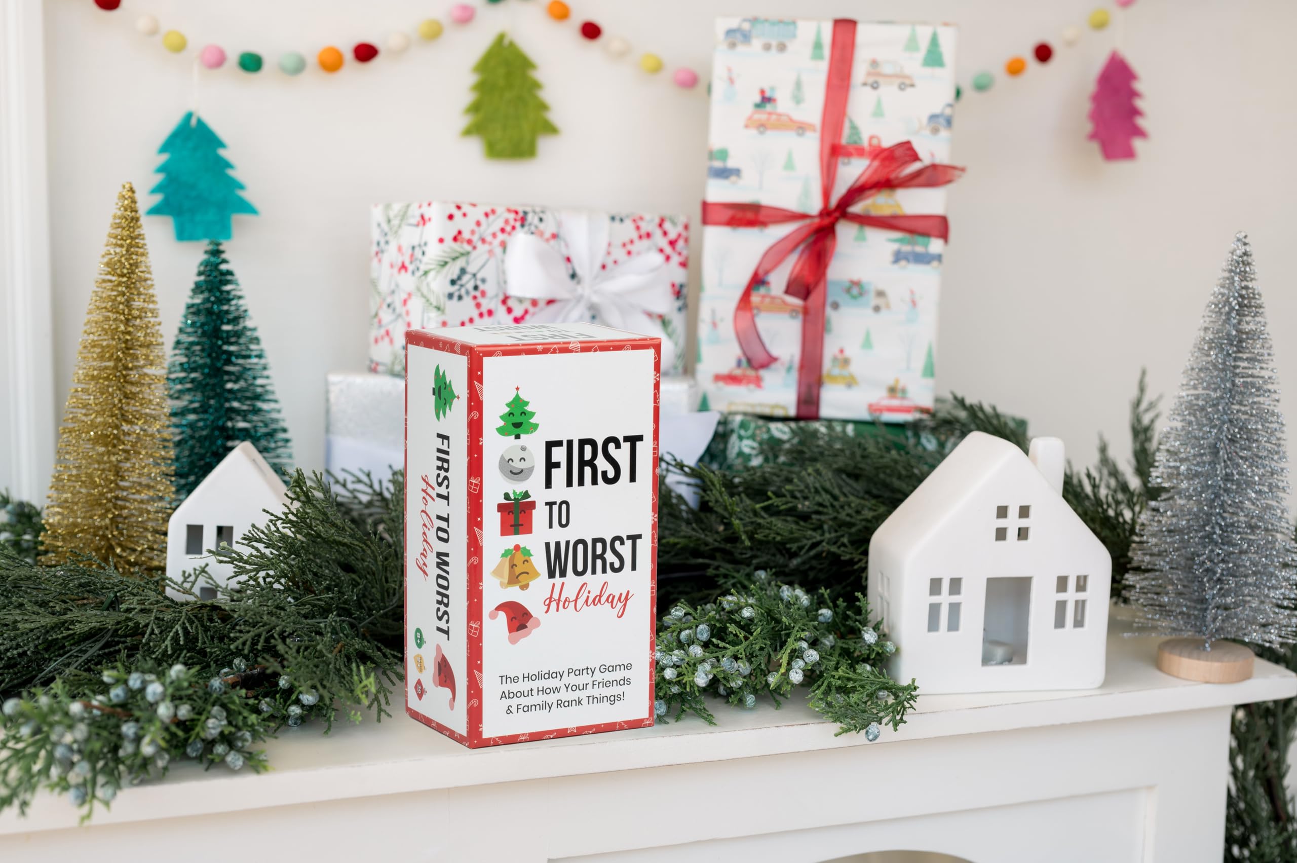 FIRST TO WORST Holiday Edition Party Game, A Festive Card Game About How Your Friends & Family Rank Things - Image 2