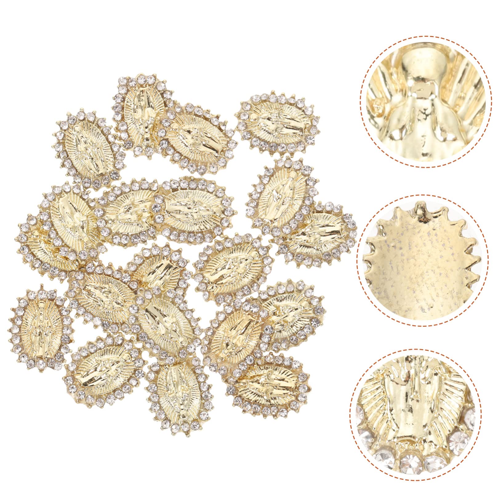 5 Set Ciondoli Per Unghie Decorazioni Religiose Per Nail Art Accessori Brillanti Per Creazioni Uniche E Divertenti Condividere Famiglia 20 Pezzi * 5