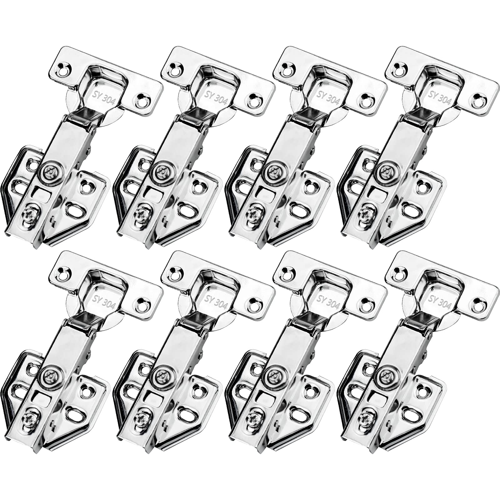 Buy YYLI, Concealed Hinges Soft Close, 8 Pack 110 Degree Full