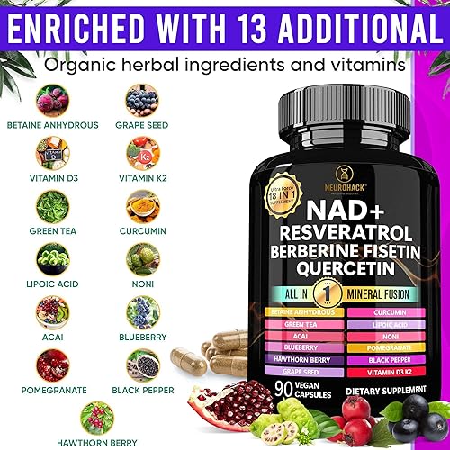 Miniatura 5 de NAD+ 18 en 1 Fusión Mineral, Suplemento Dietético