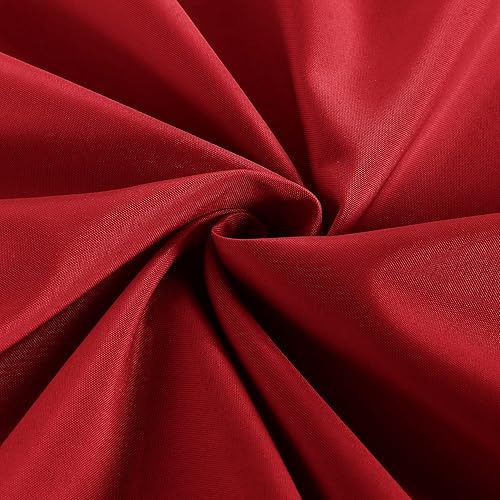 Miniatura 6 de Obstal Paquete de 2 manteles de 6 pies para mesas plegables estándar, resistente al agua, lavable, de poliéster, rectangular, protector para