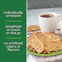 Vista 5 de Nonni's THINaddictives Galletas finas de almendras, galletas de pistacho y almendras, dulces crujientes y masticables, envueltas individualmente