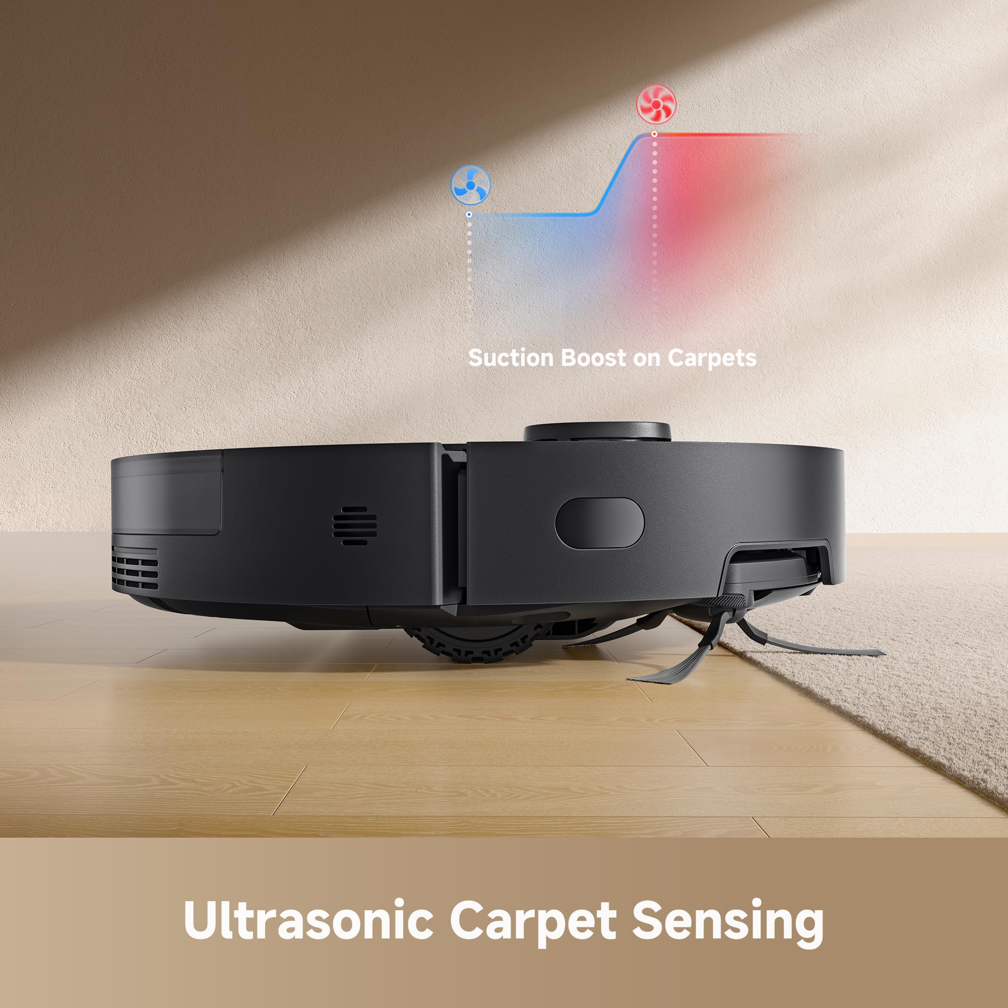 Robot Vacuum,11500Pa Suction,LiDAR Navigation,Self-Emptying,Pet Hair thumbnail 13