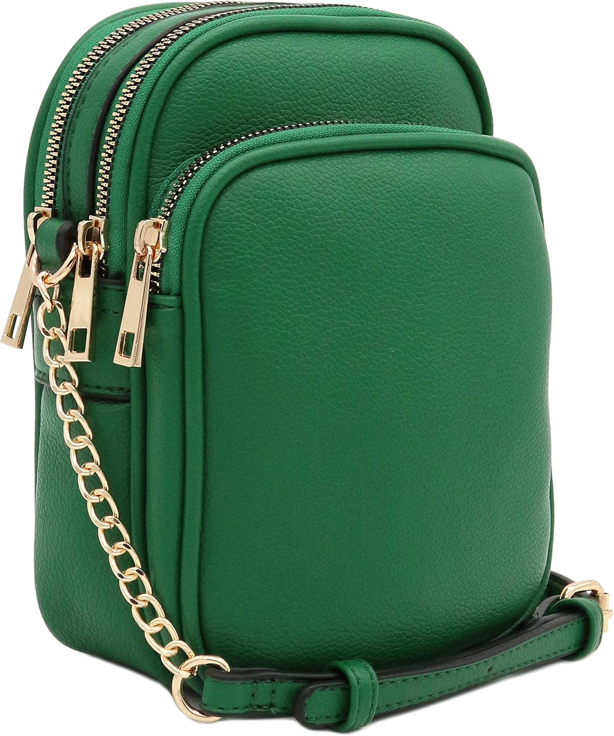 FashionPuzzle Multi Pocket PU Leather Casual Medium Crossbody Bag with Adjustable Strap