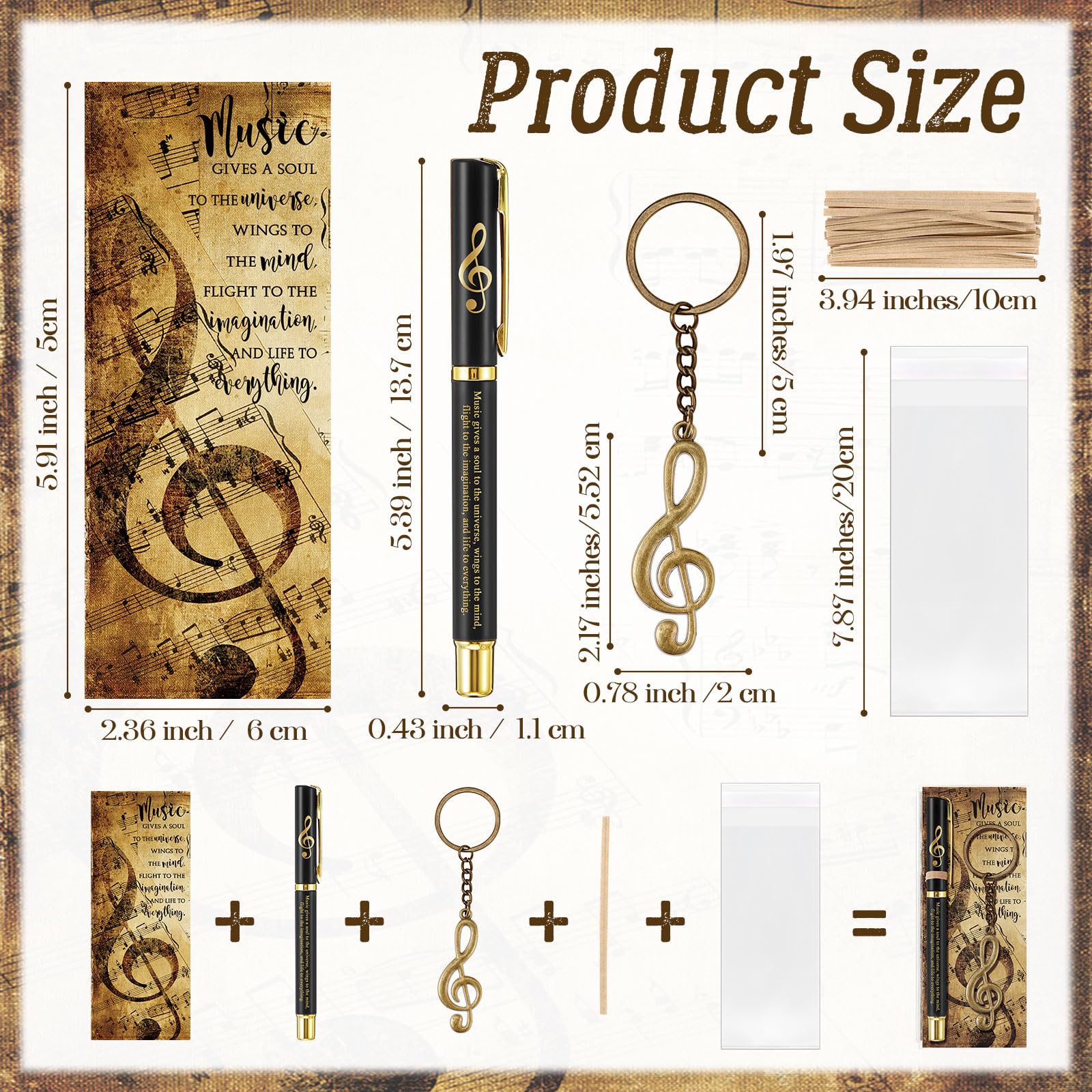 Sayglossy 30 Sets Chor-Geschenke für Lehrer, inspirierende Musikstifte, Schlüsselanhänger, Musik-Party, Gastgeschenk, motivierender Chor, Wertschätzung, Geschenke für Kollegen, Mitarbeiter, Männer und