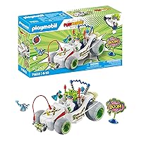 PLAYMOBIL Funstars 71633 Racing Professor, kart con motore pull