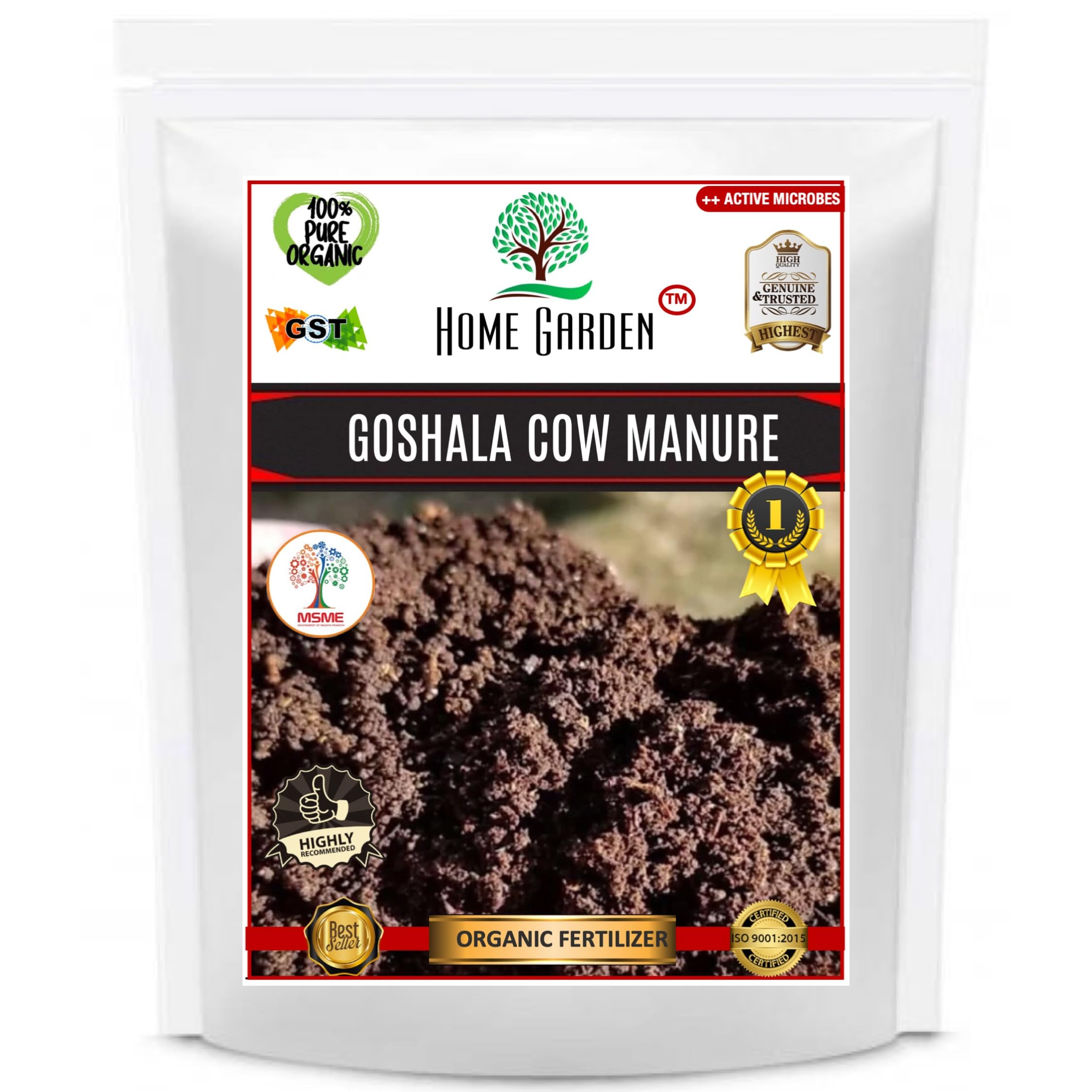 Home Garden Ghoshala Vermi Compost Essential Fertilizer For Flower Plant With Fast Action Formula (400 gm)-image-43