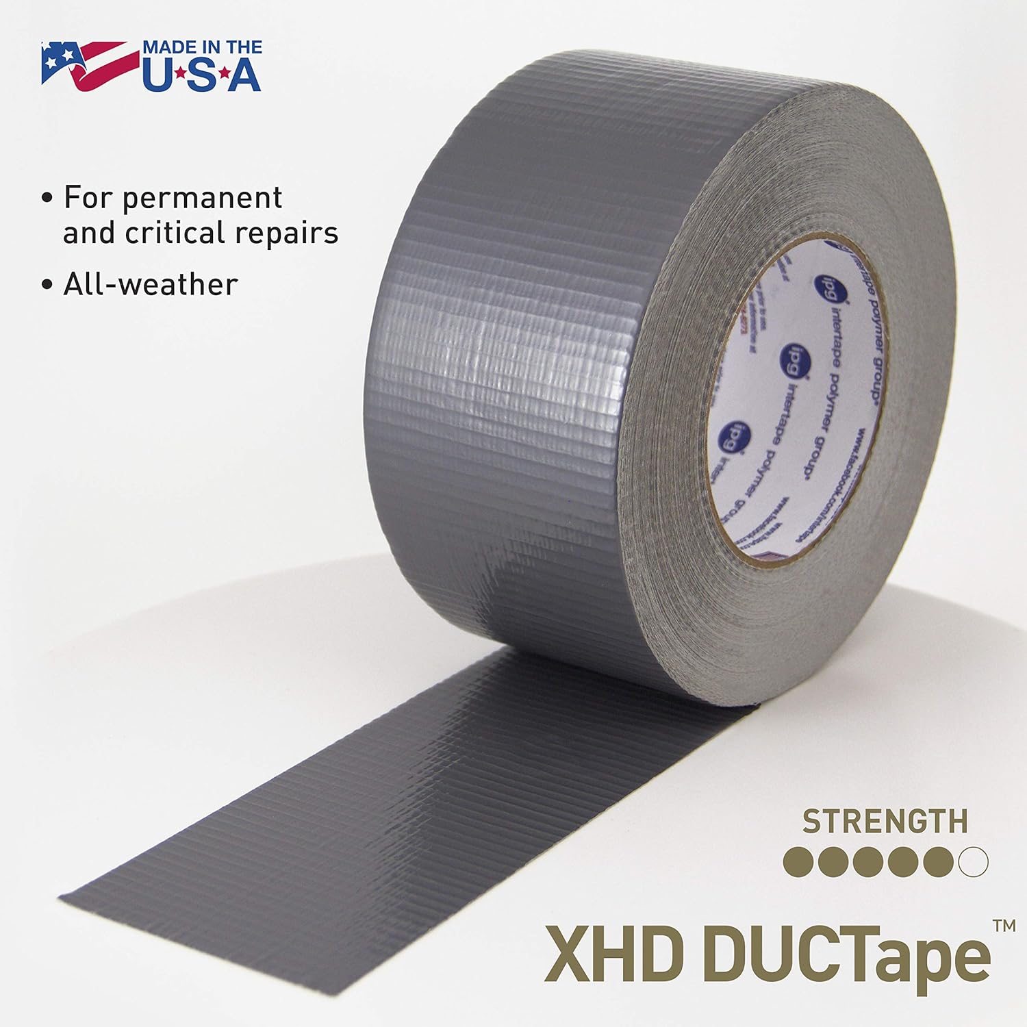 🔥 Hot Deals IPG XHD DUCTape, Extra Heavy Duty Duct Tape, 2.83 x 60 yd, Silver (Single Roll) One-Day Sale: Up to 80% Off IPG XHD DUCTape, Extra Heavy Duty Duct Tape, 2.83 x 60 yd, Silver (Single Roll)
