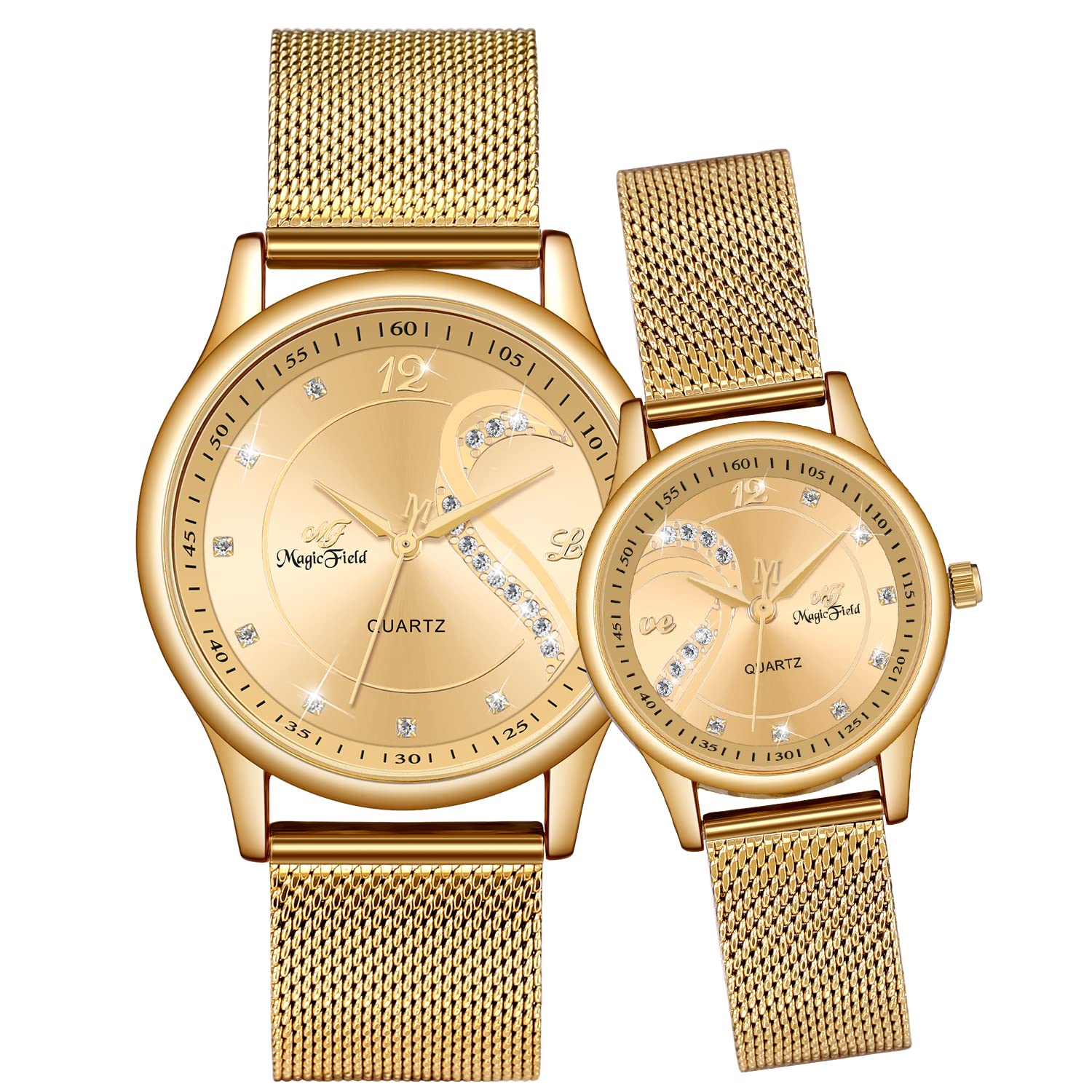 ManChDa Couple Watches for His and Her Watches for Couple Watch Set