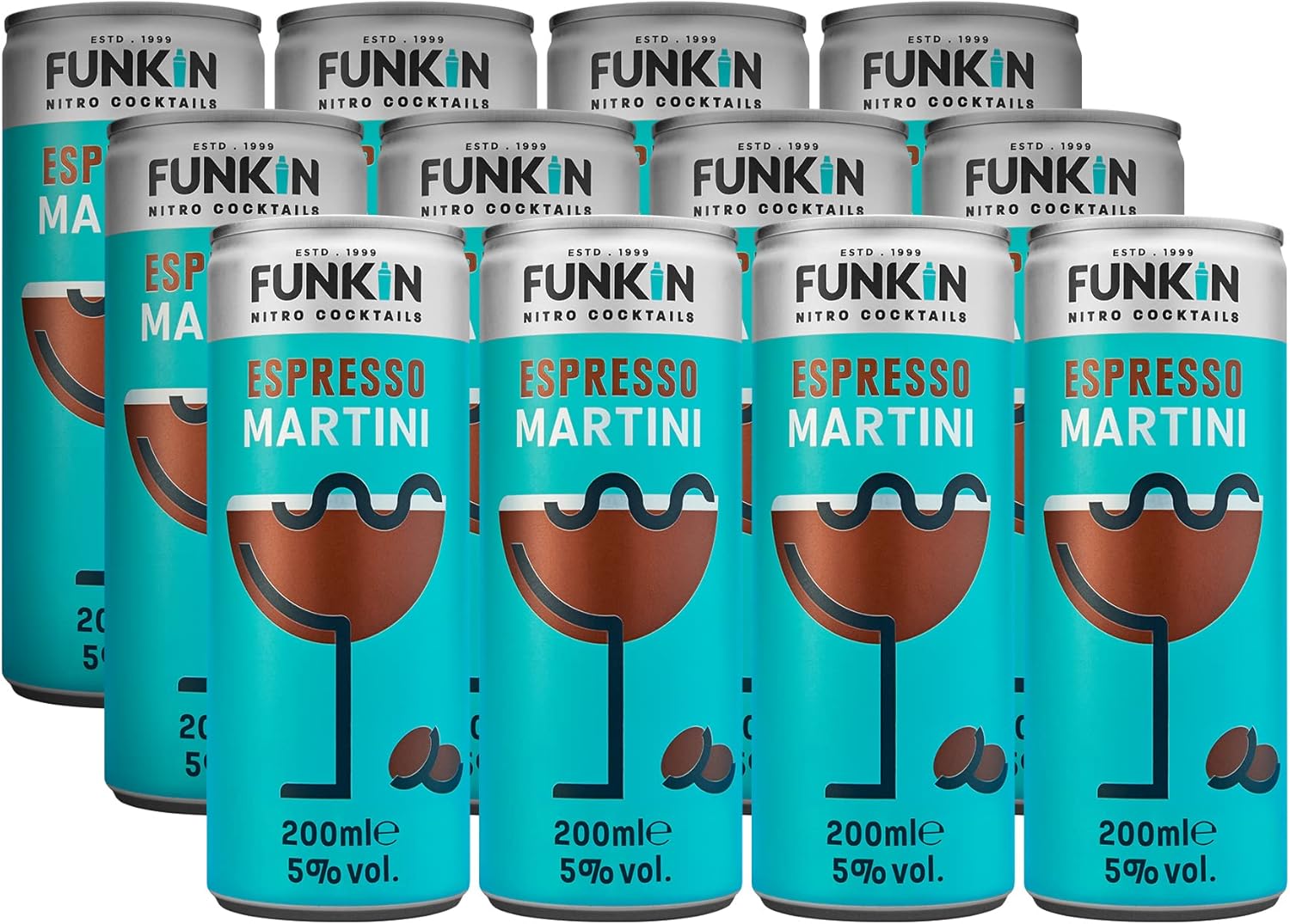 Funkin Espresso Martini PreMixed Cocktail Cans 200 ml (Case of 12