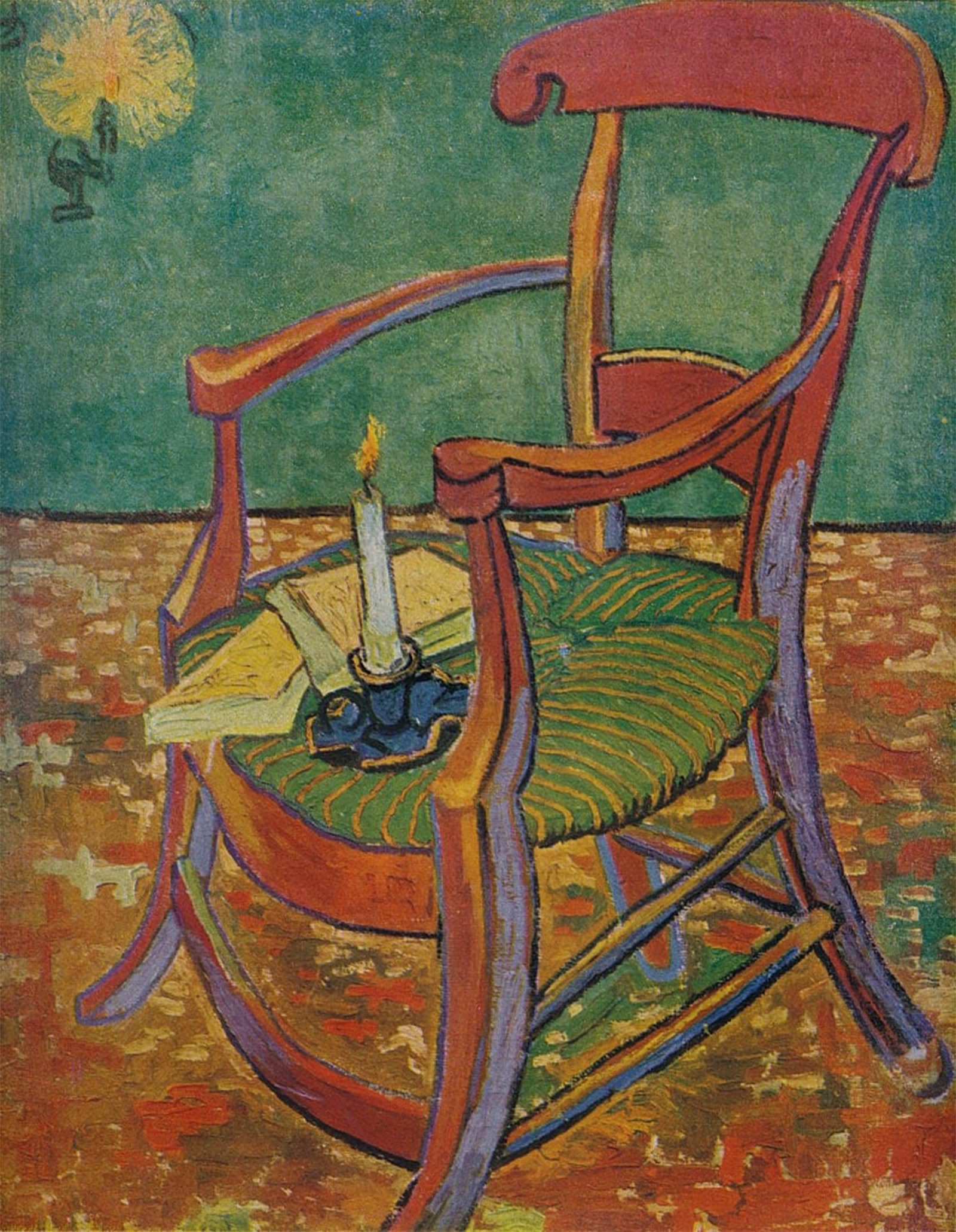 ARTXLXXBN Famous Art Print Poster Vintage Wall Art Le Fauteuil De Gauguin Canvas Art Poster for Home Decor 60x90cm