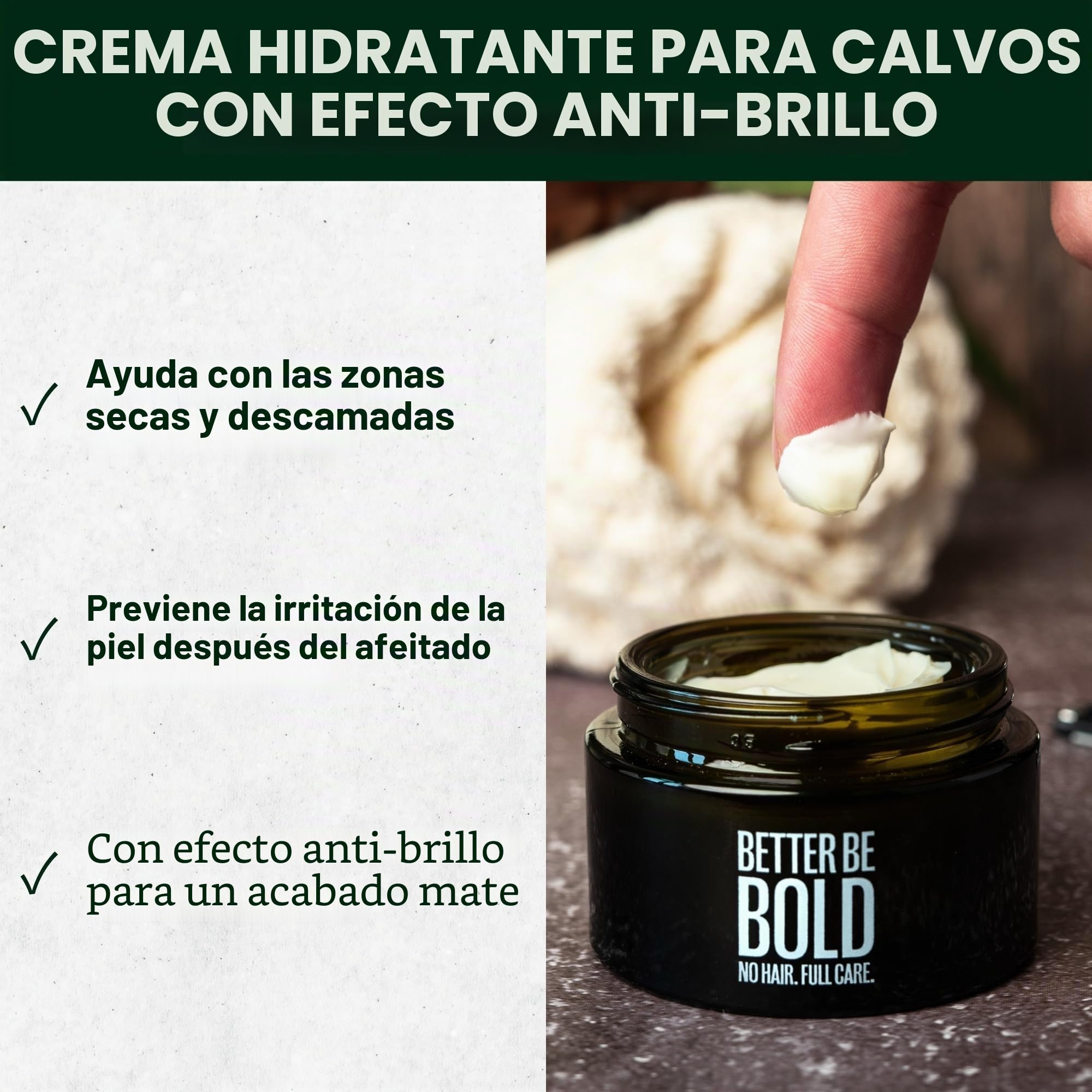 BETTER BE BOLD – Afeitadora eléctrica cabeza calva I Rasuradora ergonómica cuero cabelludo