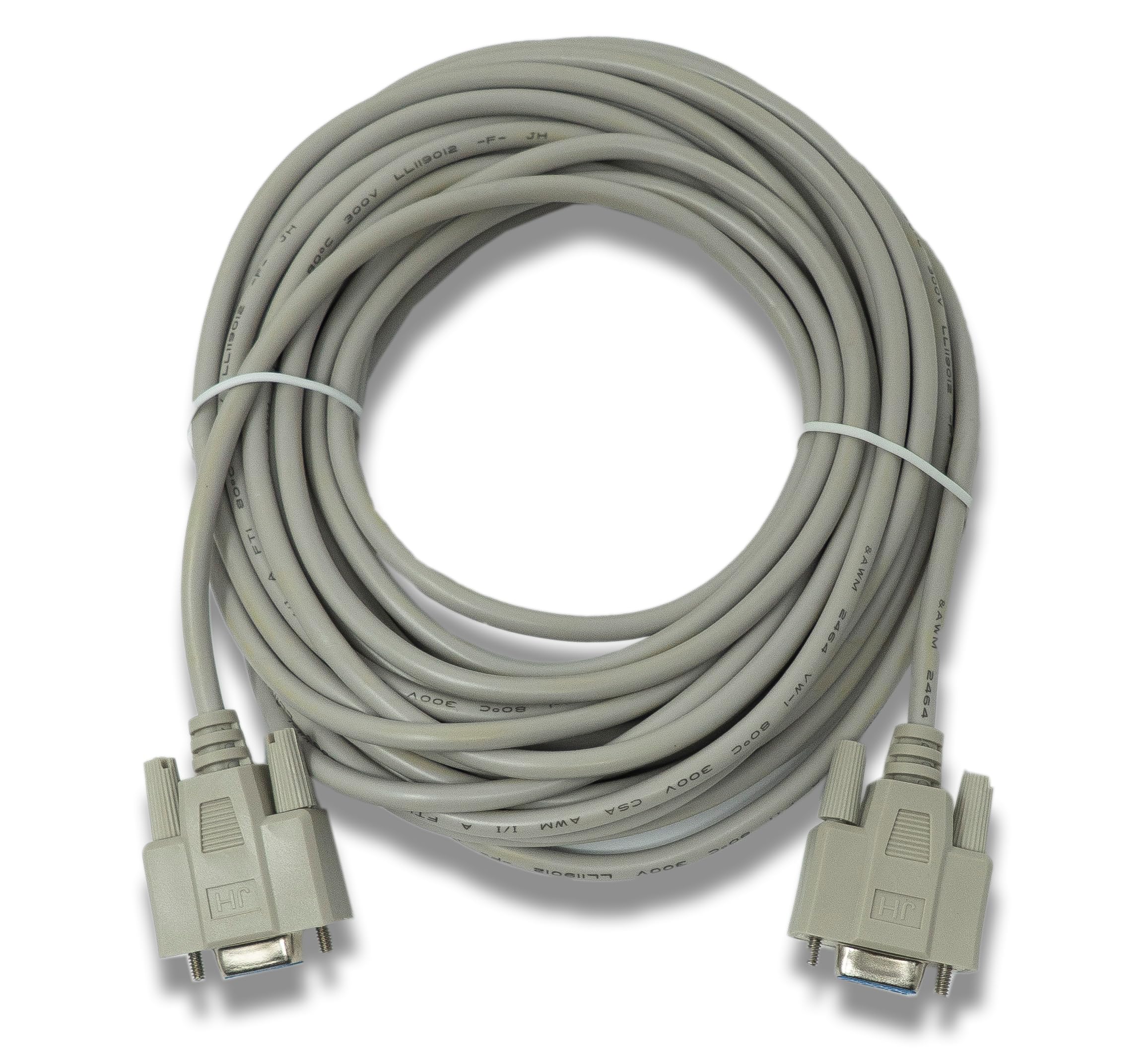 System-S D Sub Null Modem Cavo 10 m 9 Pin Femmina a Femmina RS232 DB9 Adattatore Grigio