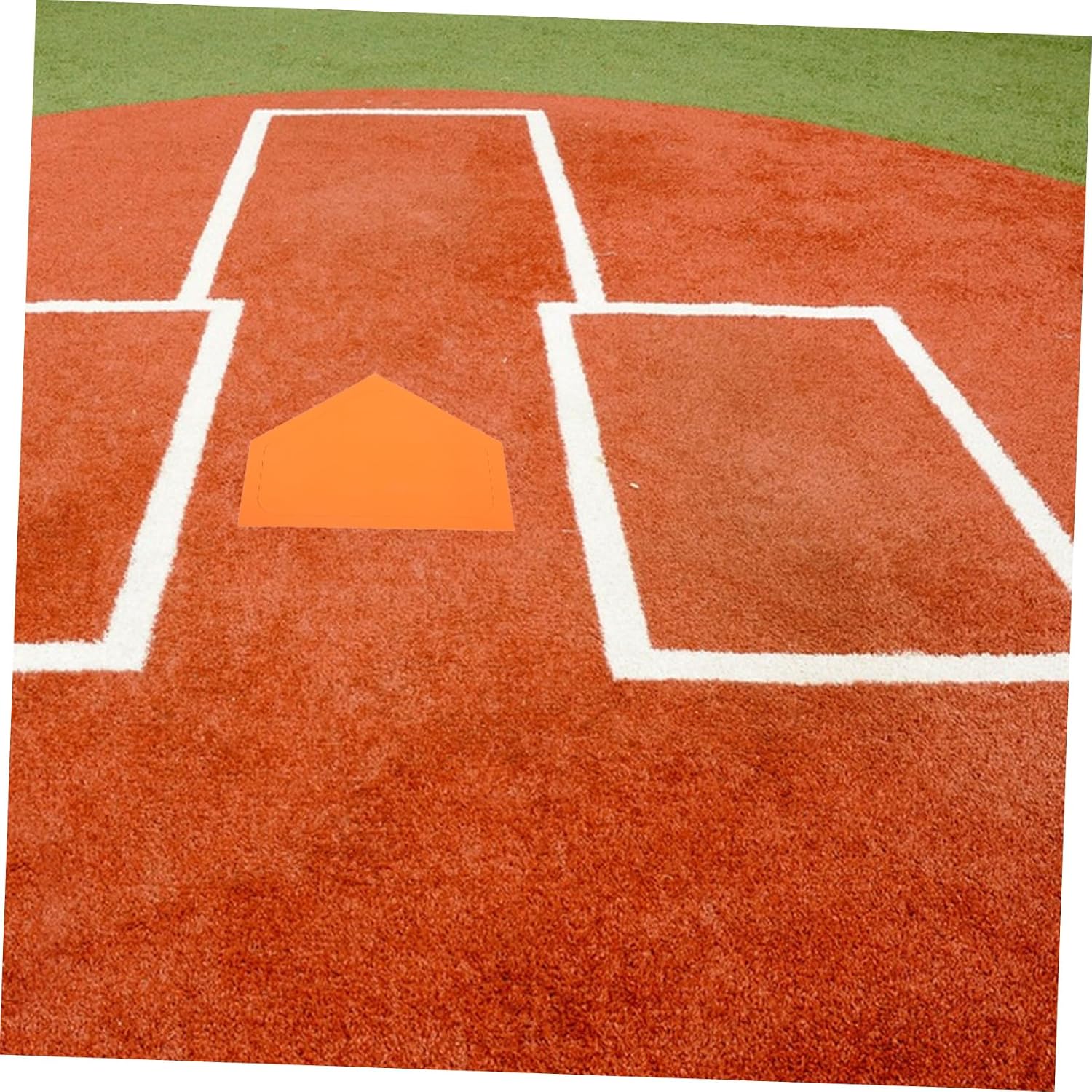 Kisangel 5pcs Waterproof Rubber Softball Pitching Mat Set Sturdy Non-Slip Baseball Bases for Kickball Practice and Training for Backyard and Field Use