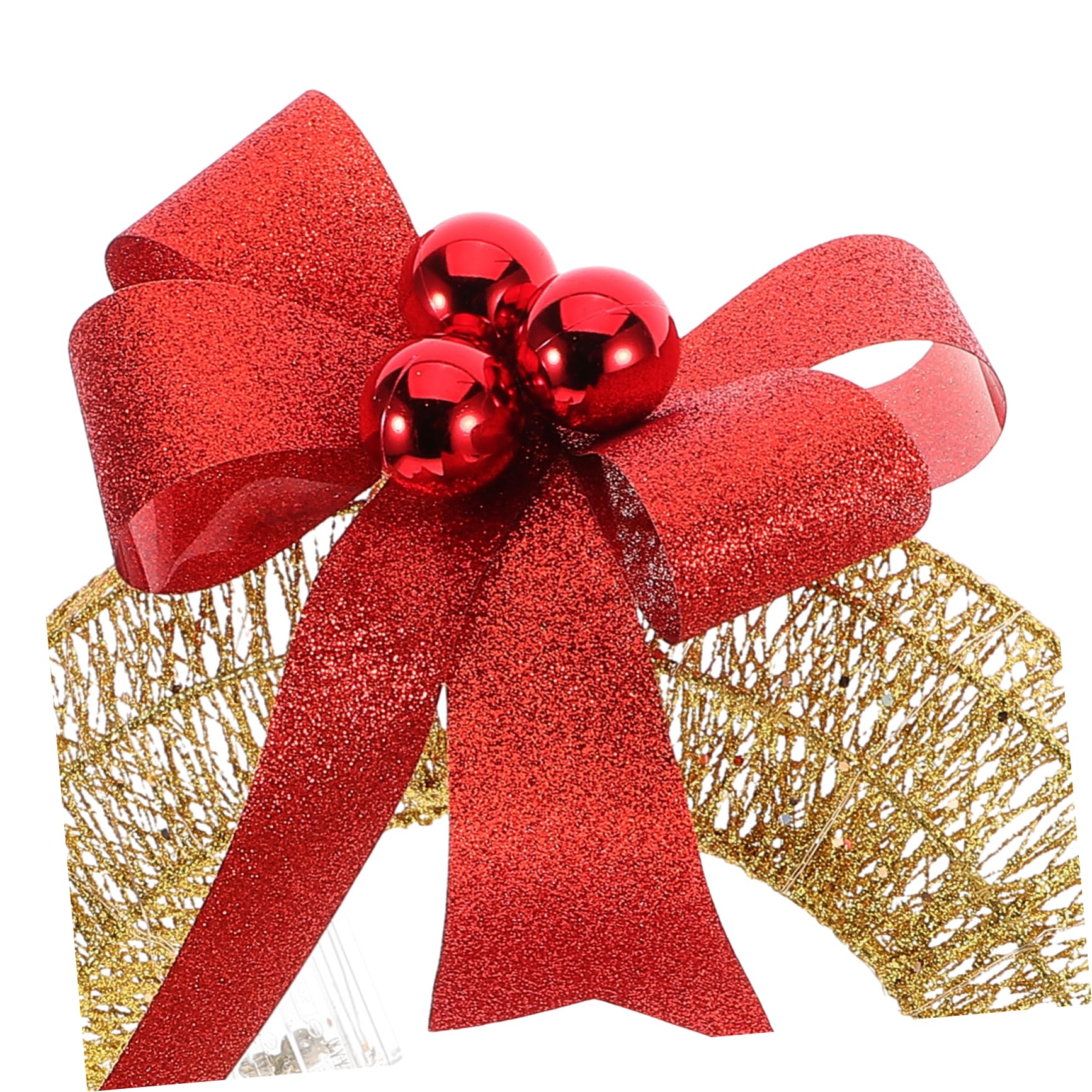 Festlicher Weihnachtskranz 40cm Metall Mit Led Beleuchtung Warmweiß Weihnachts Türdekoration Außen Innen Beleuchteter Türkranz Mit Goldener Schleife