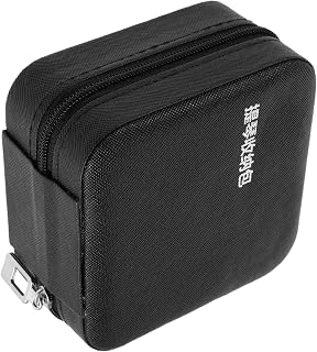 Violin Rosin and Tuner Storage Case for Students, Black Square