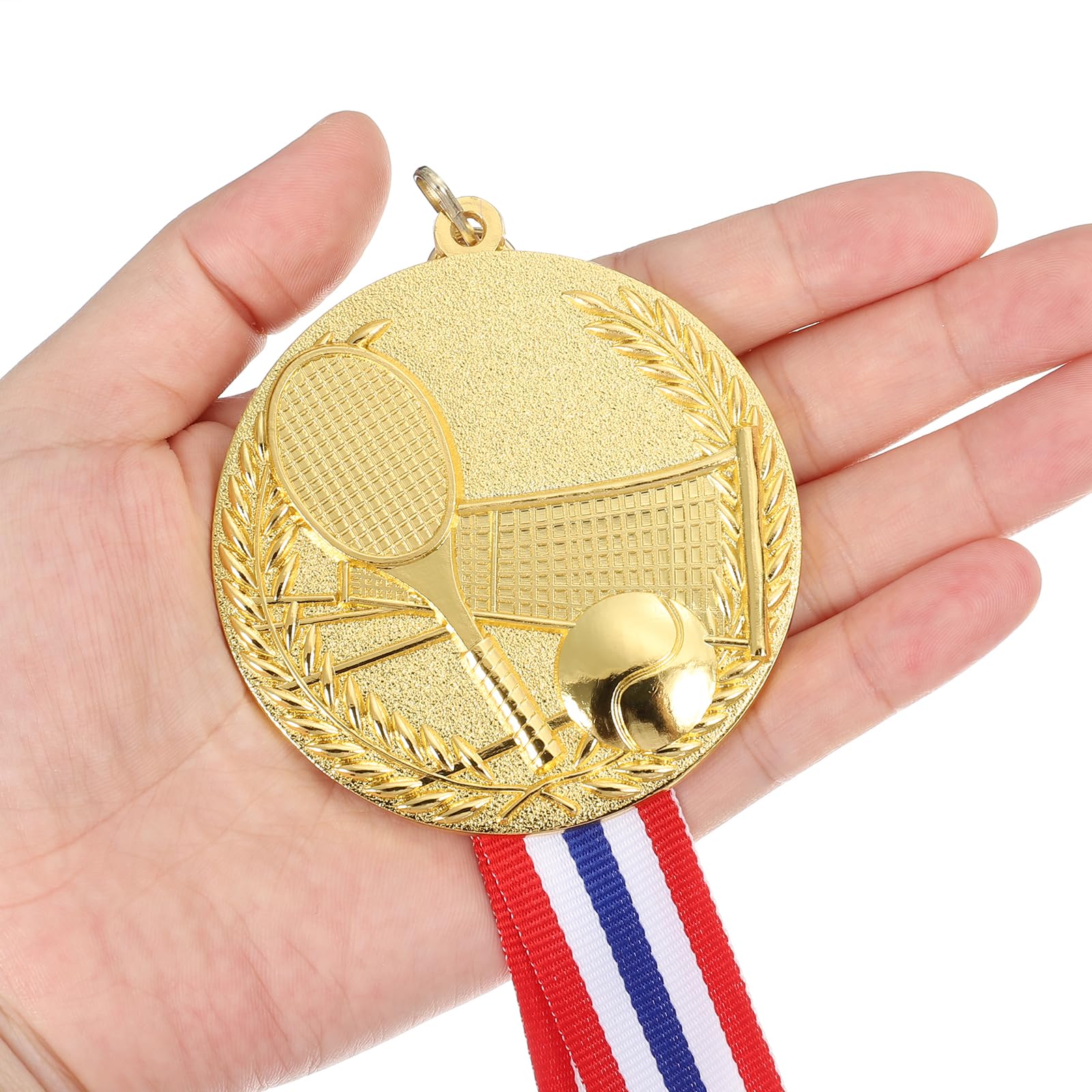 PATIKIL Medalla de Metal, Medalla de Premio, con Cinta, para Juegos y Competencias Deportivas