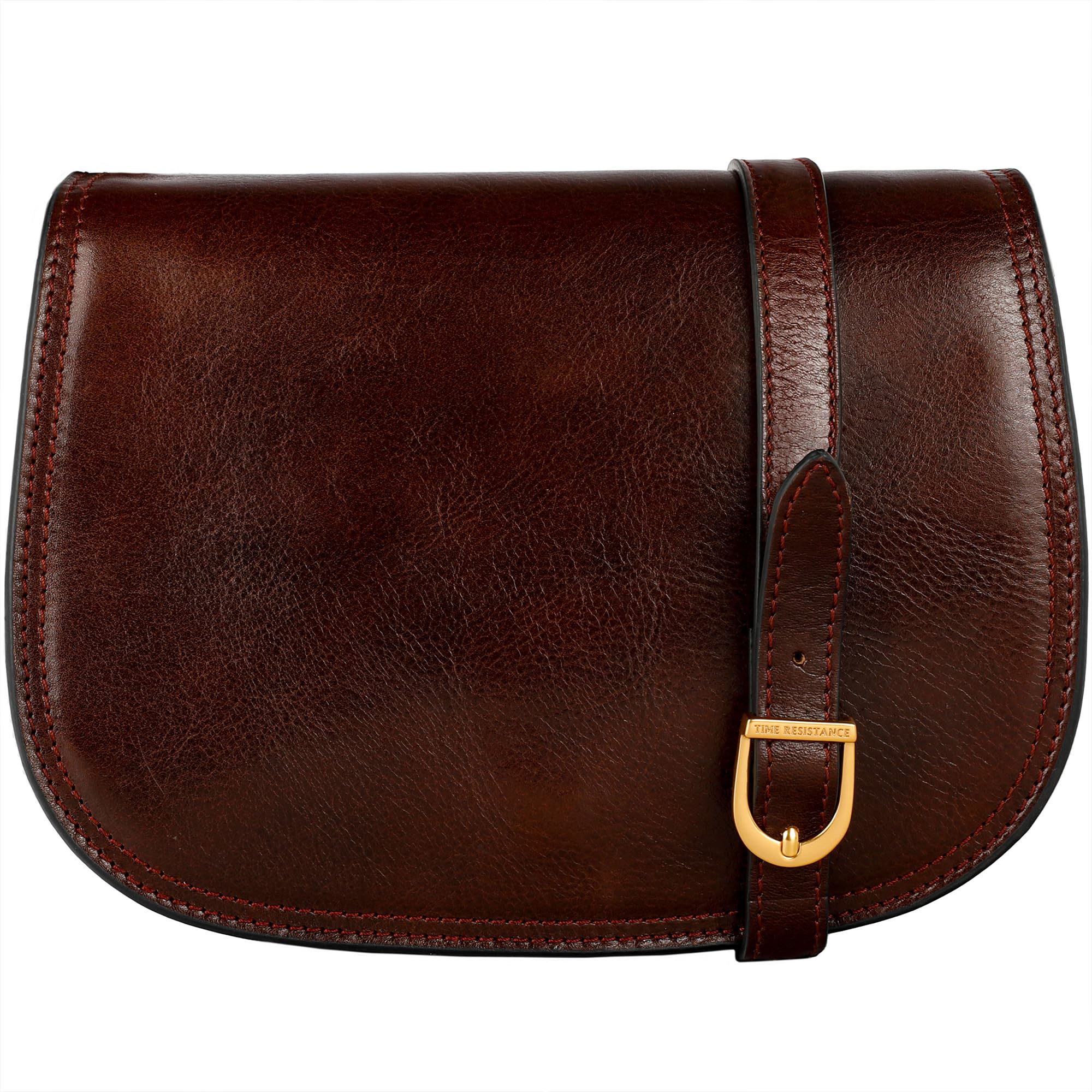 Time Resistance Leather Cross Body Bag