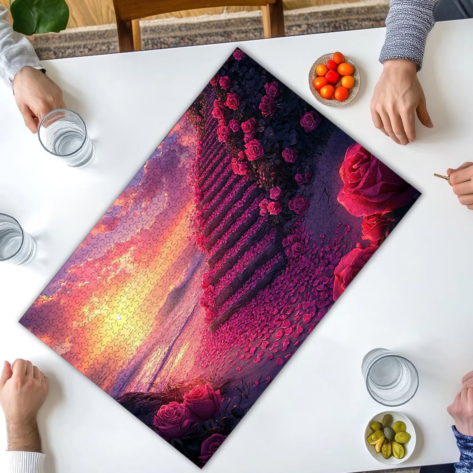 Puzzle Fleur 4000 Pièces Adultes, Puzzle 4000 Pièces pour Adultes et Enfants à Partir de 14 Ans, Paysage Puzzles Bois de Qualité Supérieure avec Une Boîte d'emballage Exquise, Cadeau Femme, -2117