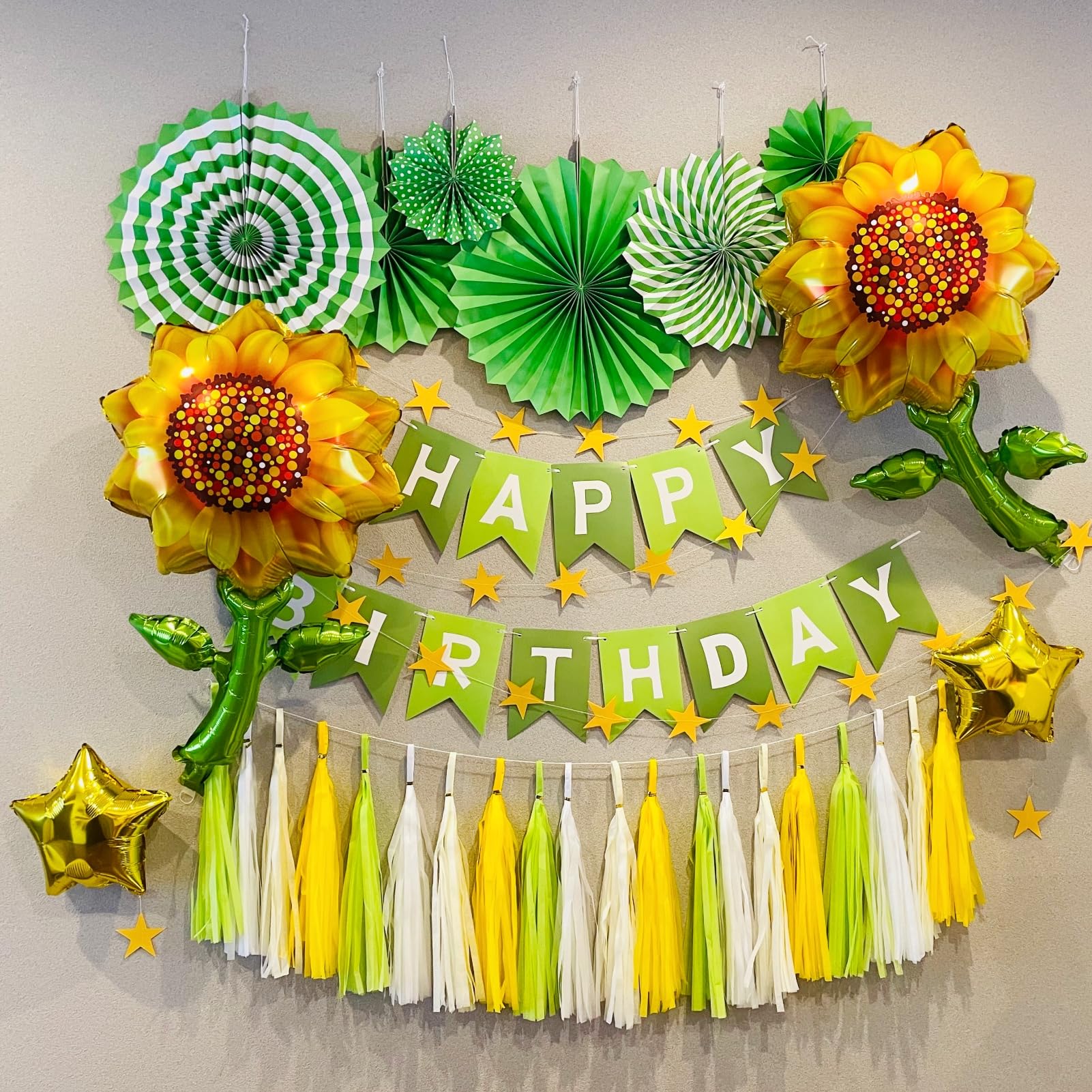 Amazon.co.jp: CHASE Partylife 誕生日 飾り付け ひまわり 風船 