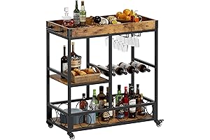 YESHOMY 3 Tier Wood Storage Rack Outdoor