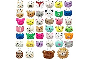 40PCS Mini Animal Plush Keychain Toys Party Gift for Kids