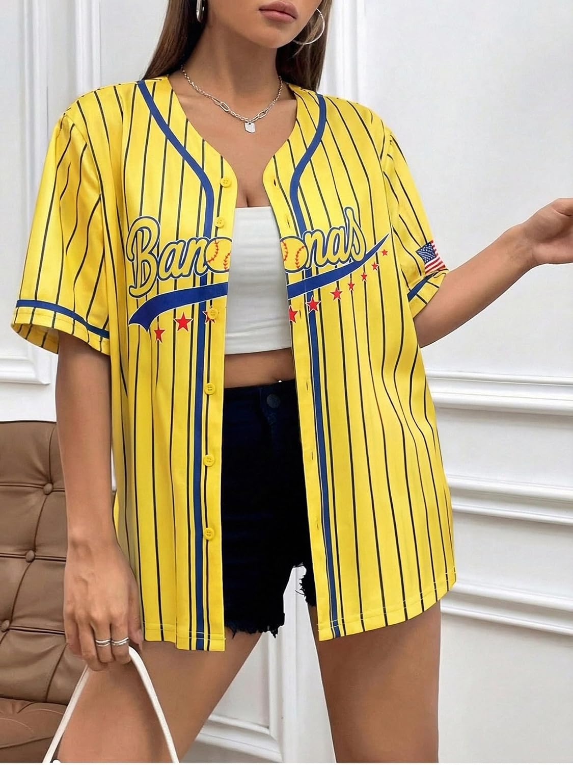 Baseball Jersey Women Game Day Shirt Baseball Player Graphic Tees Button up Short Sleeve Fan Tops