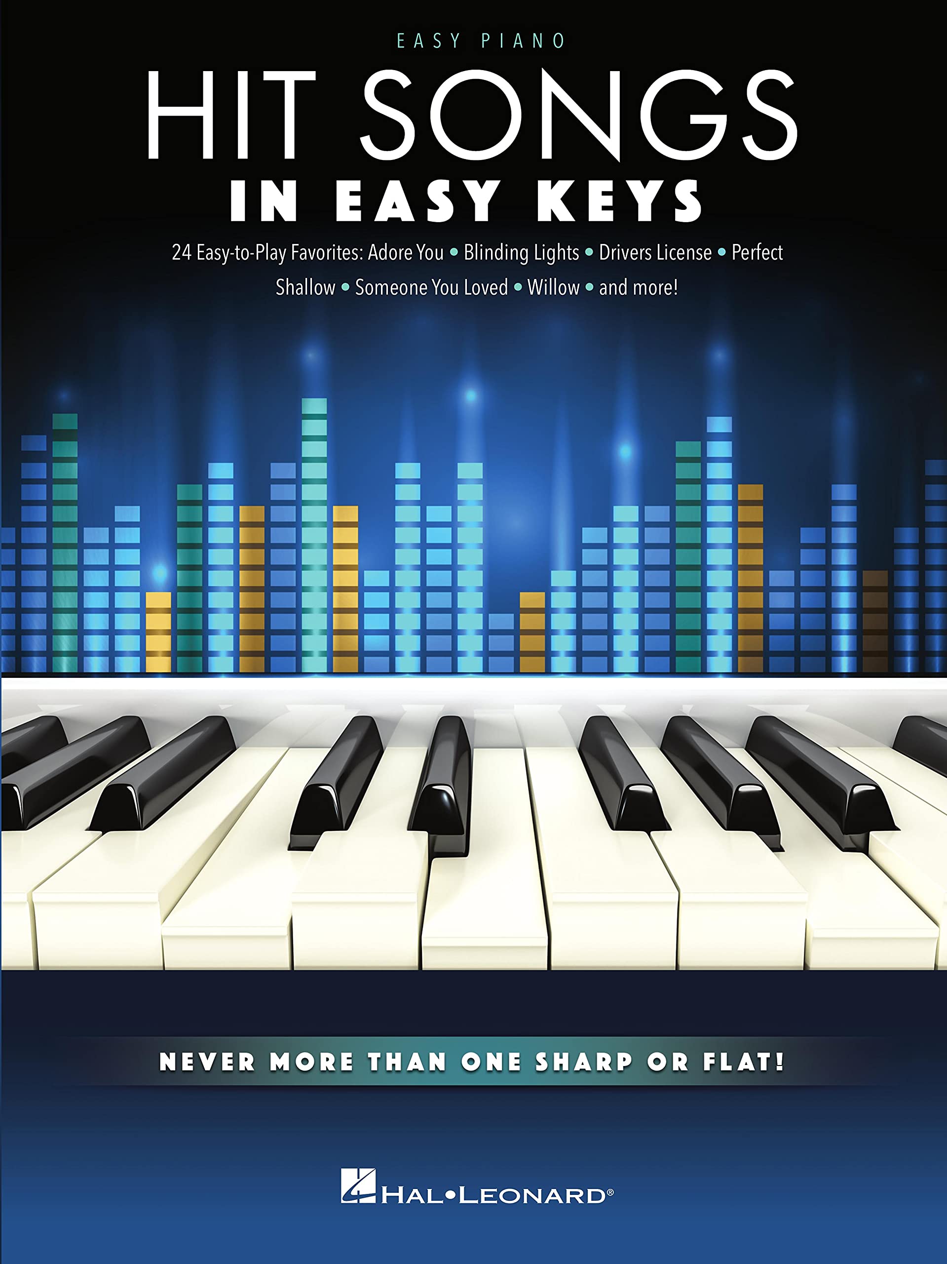 Livre de musique Hit Songs In Easy Keys pour apprendre le piano rapidement et sans effort
