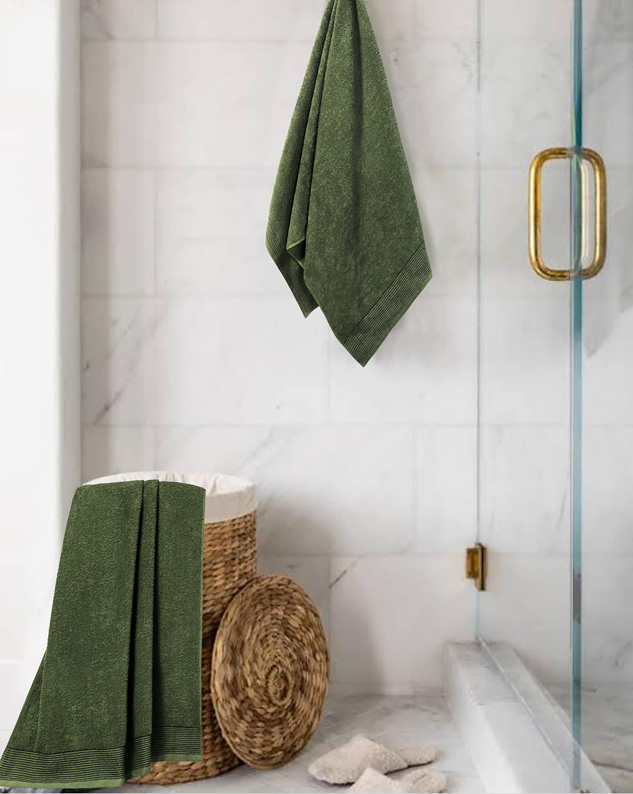 Set Di 2 Teli Da Bagno GLAMBURG Premium Cotton 700 GSM, Confezione Da 2 Extra Large 100 Cotone Pettinato 2 Teli Da Bagno 35x70 Qualit Per H~p117805980