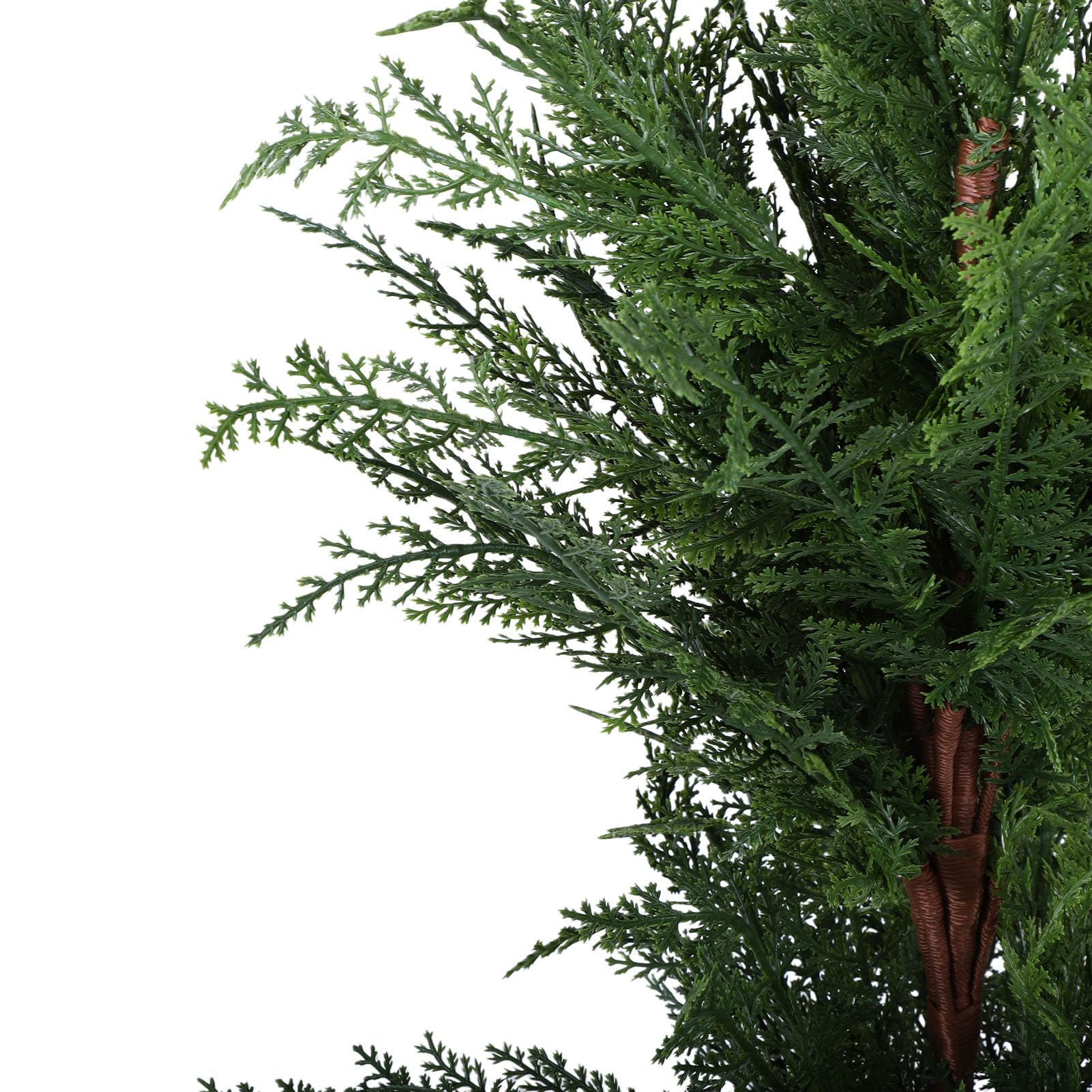 Künstlicher Weihnachtsbaum, Zypressenbaum Im Topf, mit 9 Leuchtmodi for Weihnachtsdekoration Im Wohnzimmer und Büro (90cm)