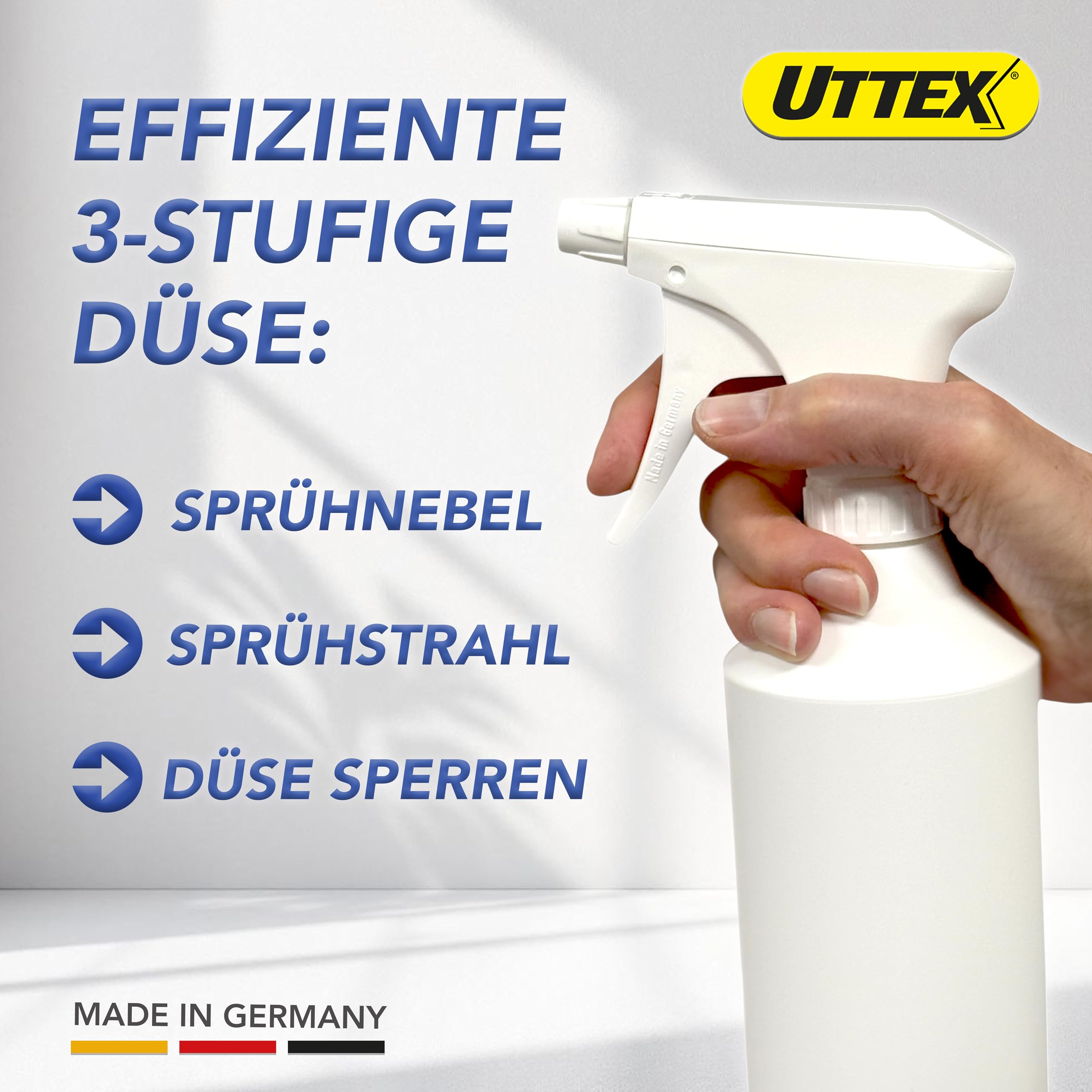Lösemittelbeständige Sprühflasche 500 ml, 5er-Pack | Lösemittelbeständig: IPA, Ethanol, Aceton, MEK/Butanon, Ethylacetat, Methanol, Bremsenreiniger, Silikonentferner